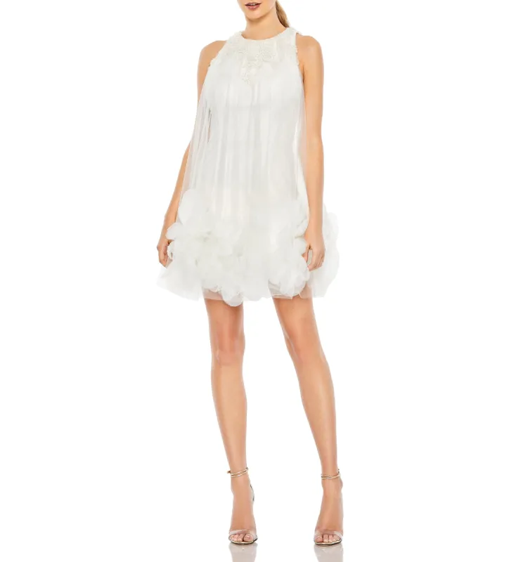 Halter Neck Flowy Petal A Line Mini Dress sold by Lord & Taylor