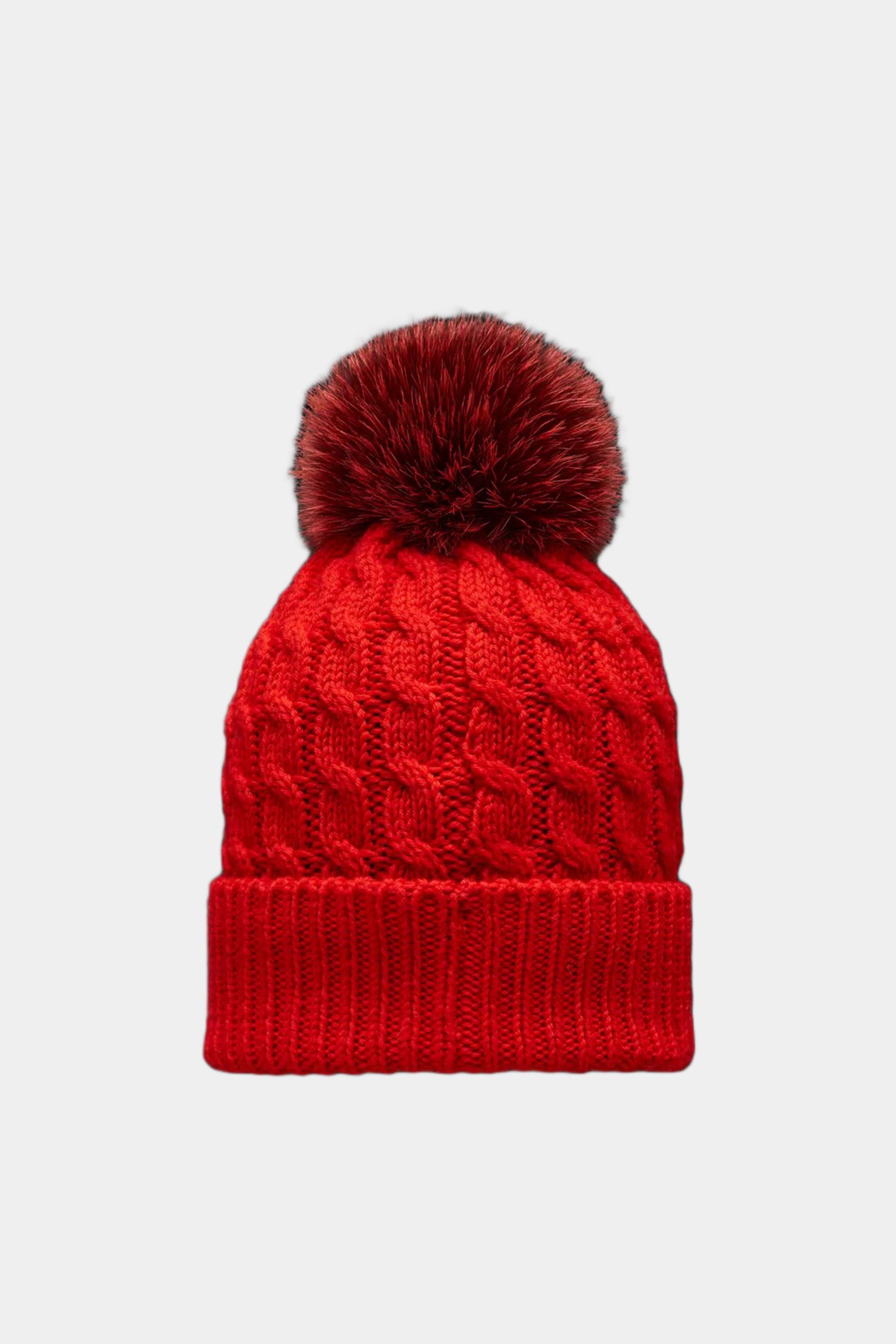 Wool Cable Pom Beanie sold by Lord & Taylor product image thumbnail 3