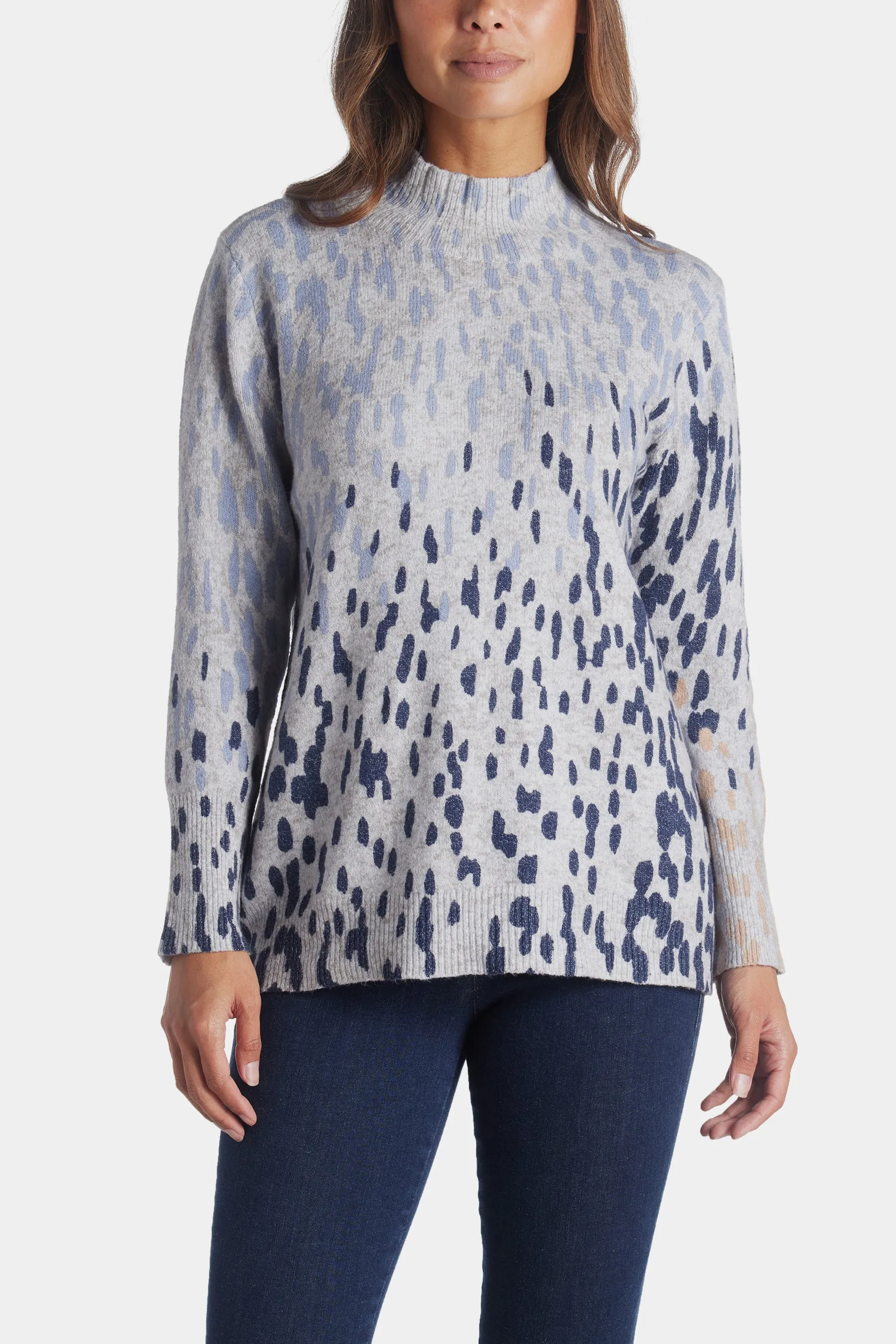 Cozy Up Spotted Turtleneck sold by Lord & Taylor