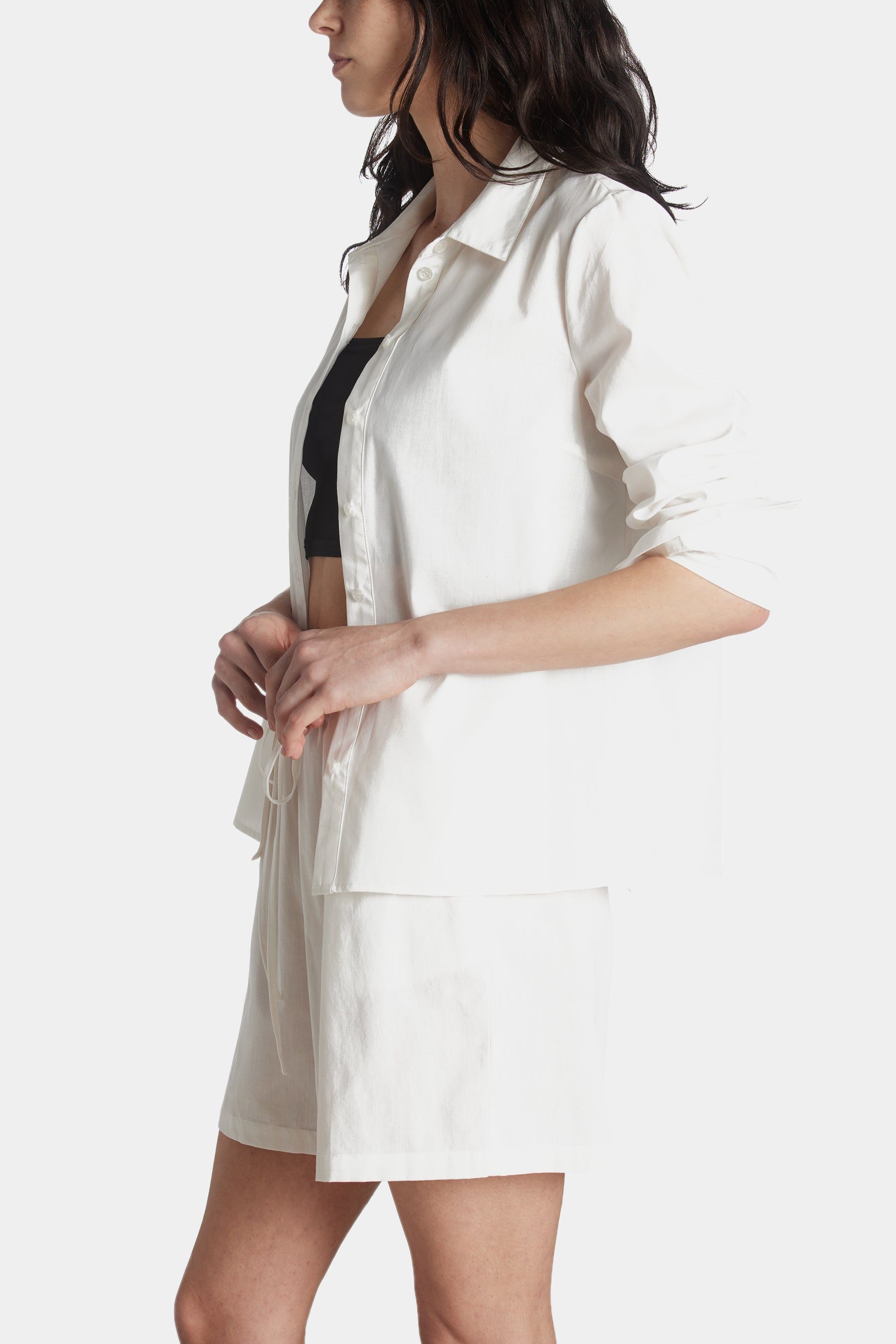 Classic Long Sleeve Oversized Button Front Shirt sold by Lord & Taylor product image thumbnail 14