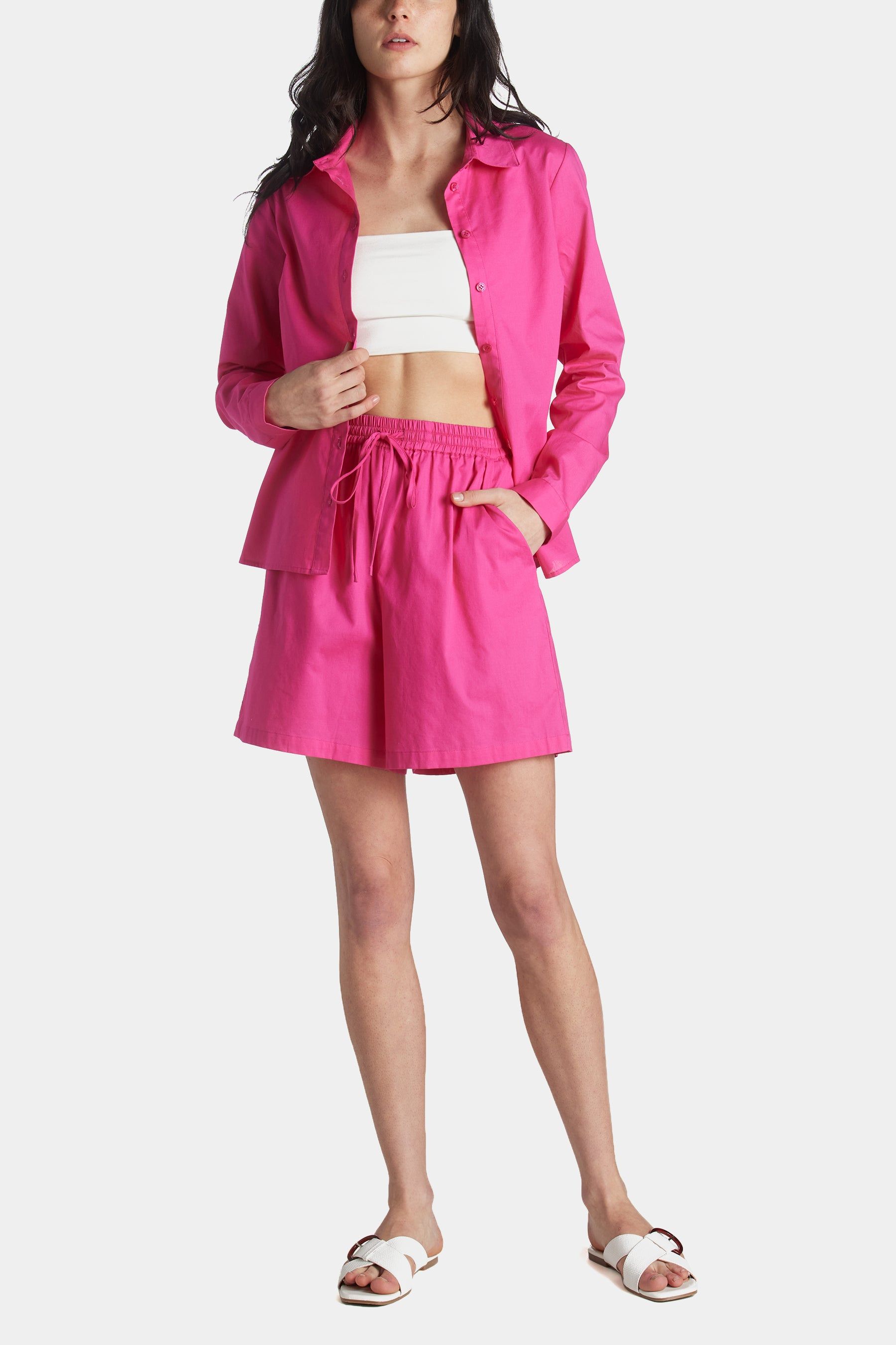 Classic Long Sleeve Oversized Button Front Shirt sold by Lord & Taylor product image thumbnail 6