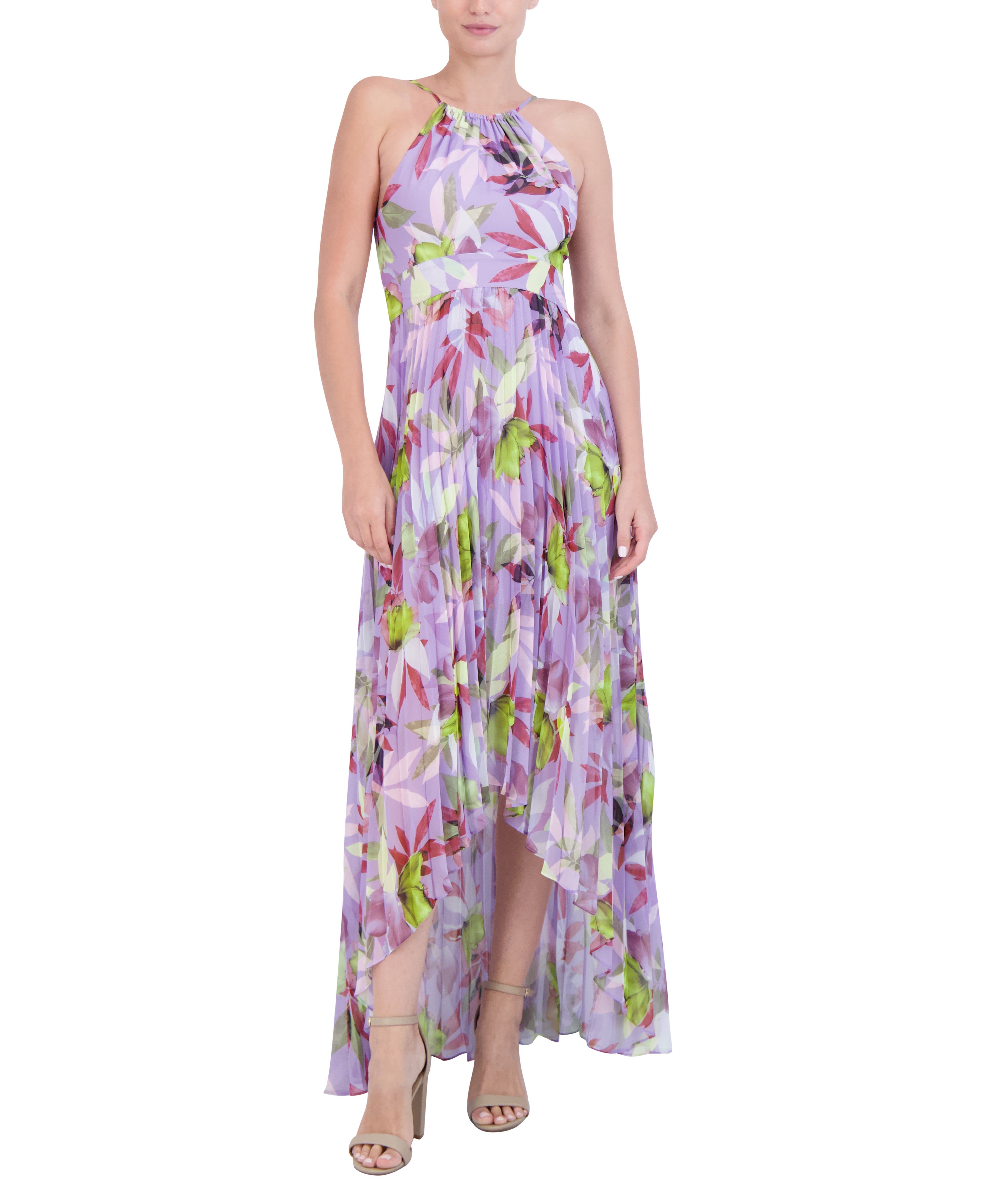 Pleated High-Low Maxi Dress sold by Lord & Taylor product image thumbnail 5