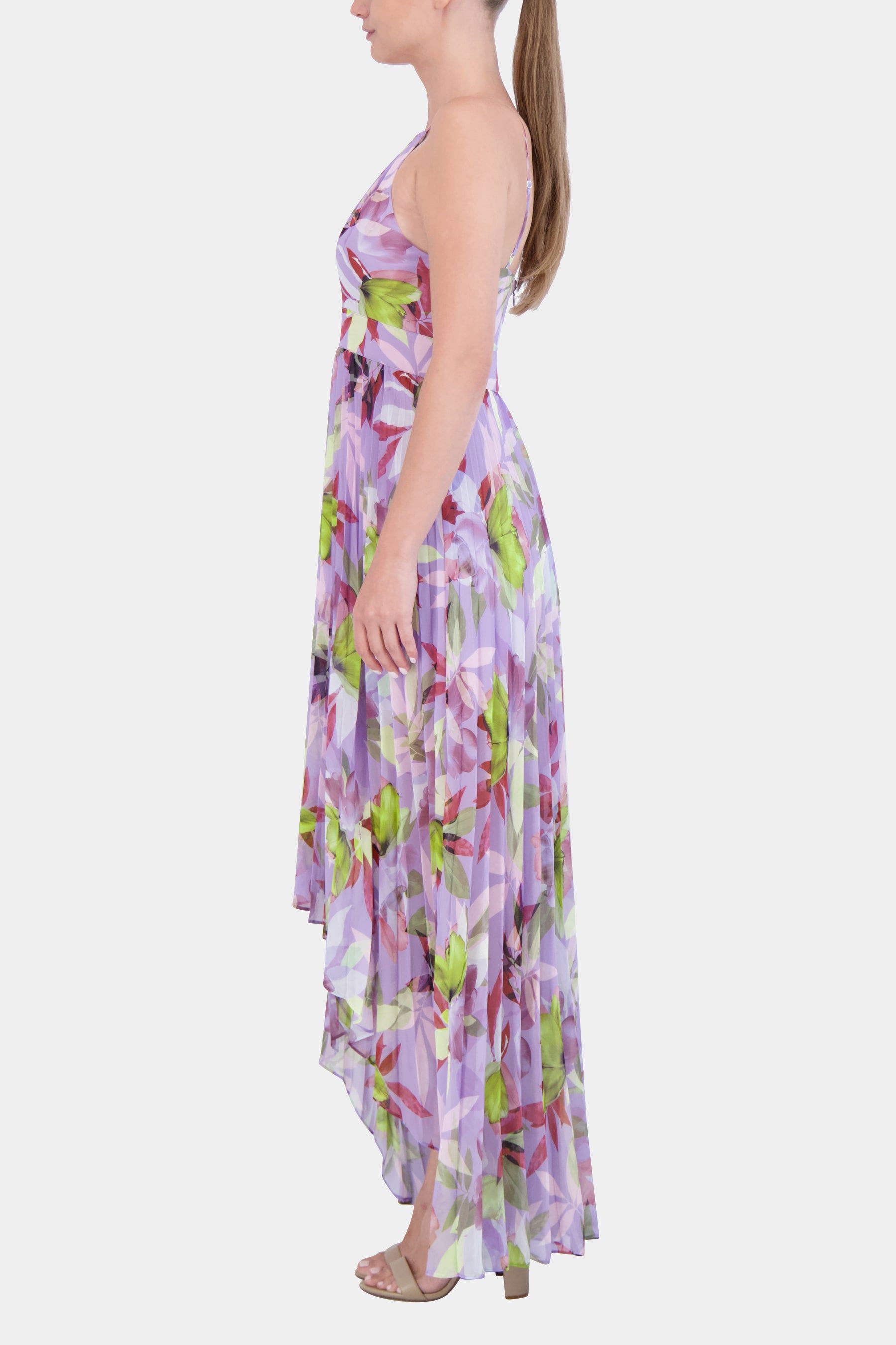 Pleated High-Low Maxi Dress sold by Lord & Taylor product image thumbnail 3