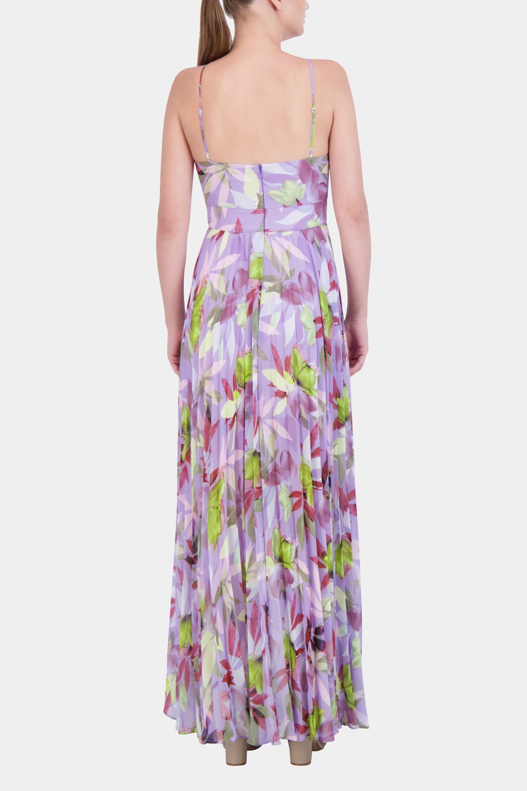 Pleated High-Low Maxi Dress sold by Lord & Taylor product image thumbnail 4