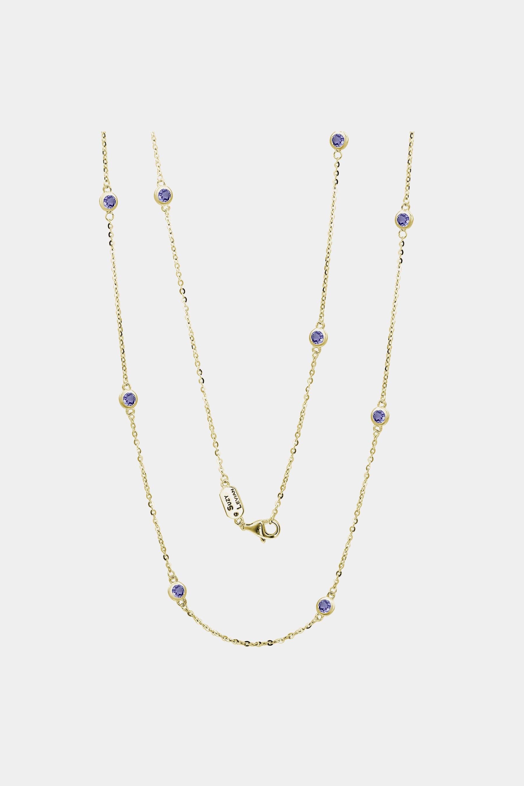Tanzanite Station Necklace sold by Lord & Taylor