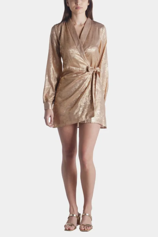 Pixie Dust Wrap Mini Dress sold by Lord & Taylor