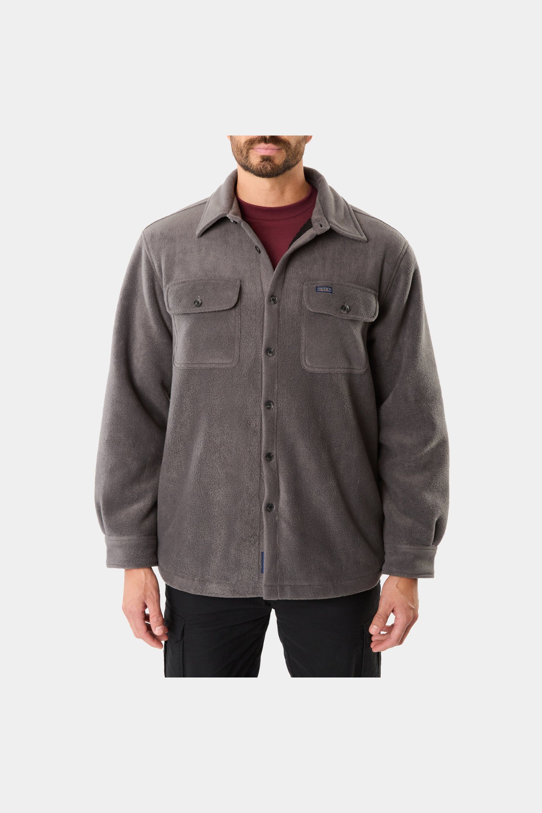 Sherpa-Lined Fleece Shirt Jacket sold by Lord & Taylor