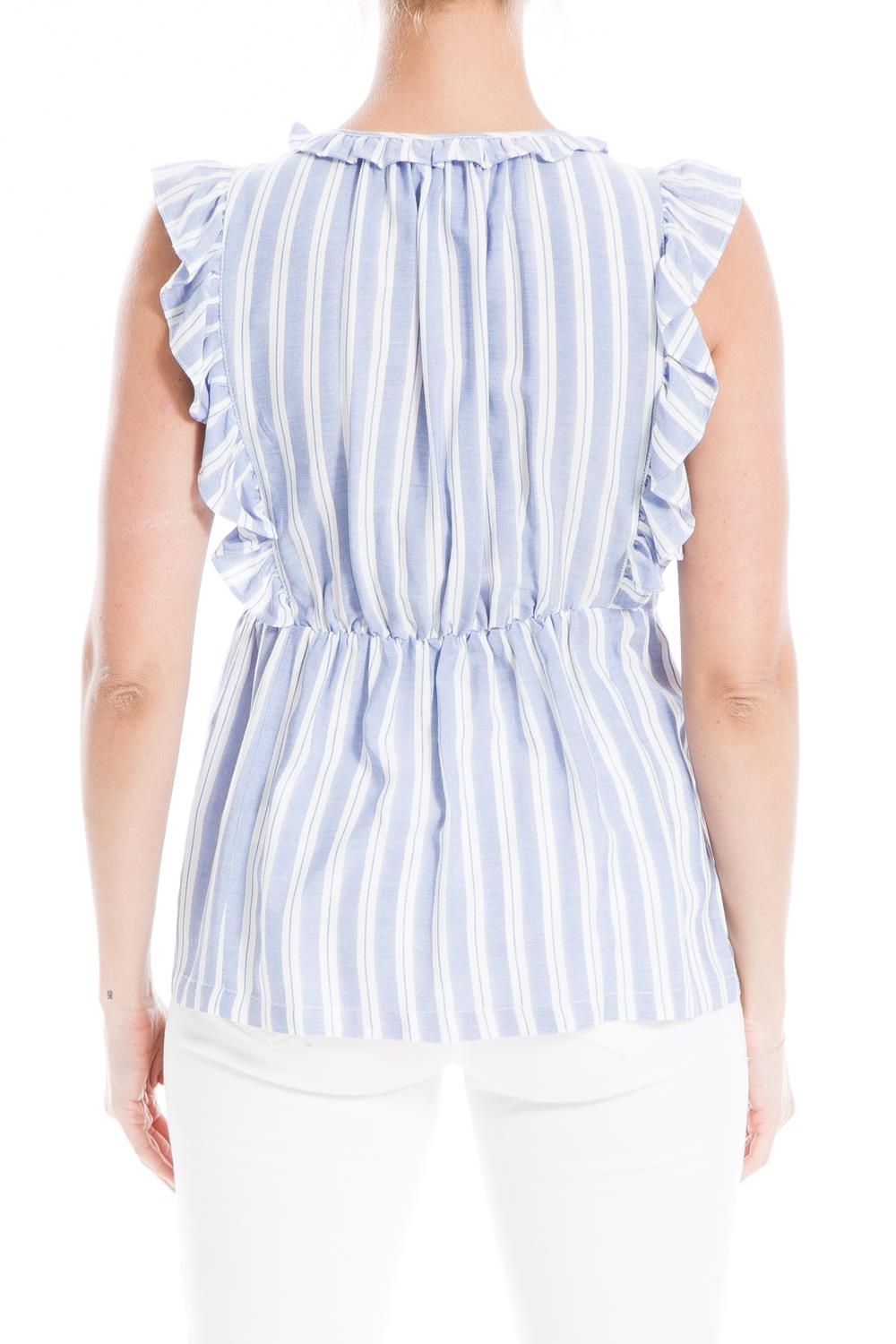 Ruffle Detail V-Neck Top sold by Lord & Taylor product image thumbnail 3
