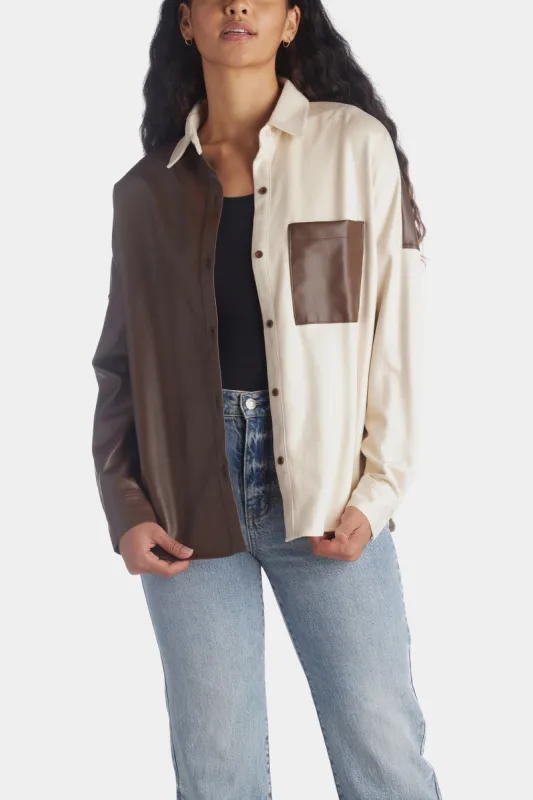 Sammy Vegan Faux Suede Top sold by Lord & Taylor