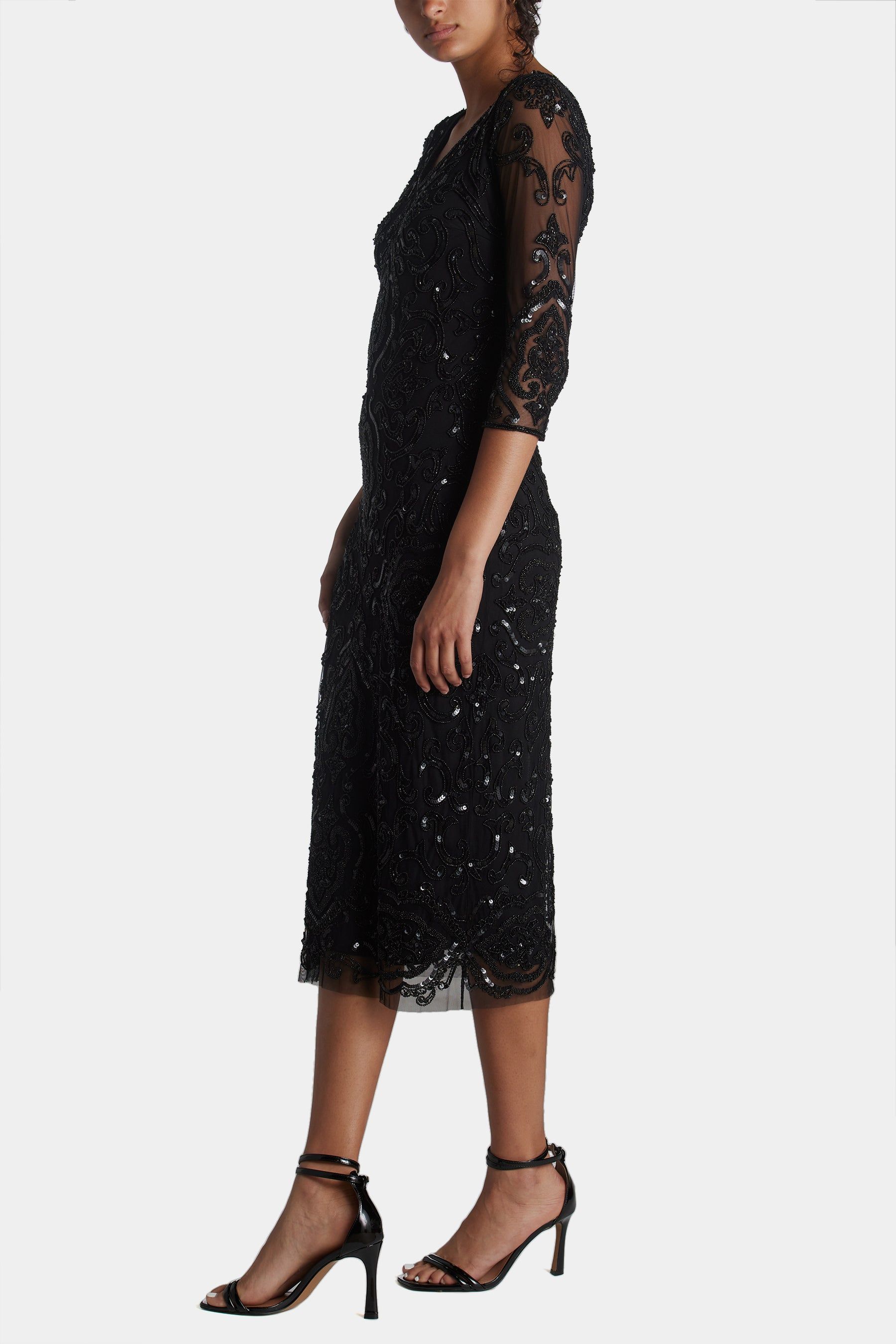 Sequin Bead Embellished Midi Dress sold by Lord & Taylor product image thumbnail 6