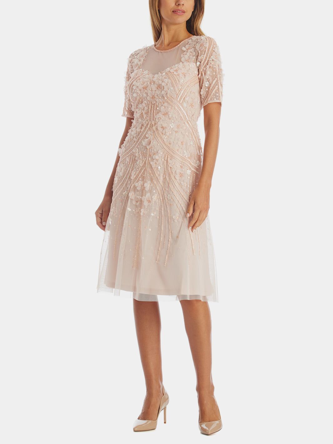 3D Floral Midi Dress sold by Lord & Taylor product image thumbnail 6