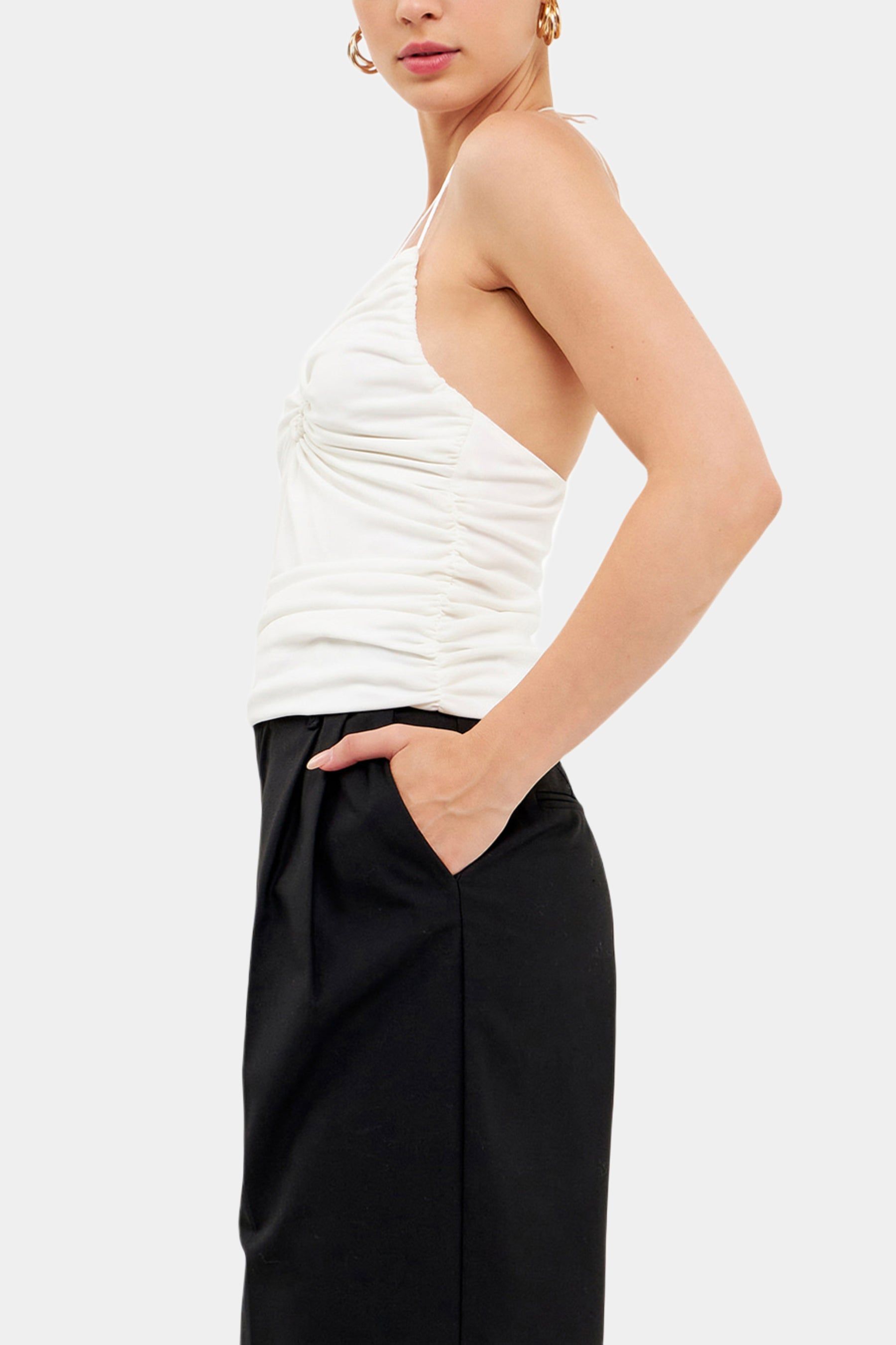 Slinky Cutout Ruched Top sold by Lord & Taylor product image thumbnail 10