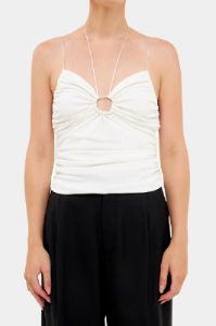 Slinky Cutout Ruched Top sold by Lord & Taylor