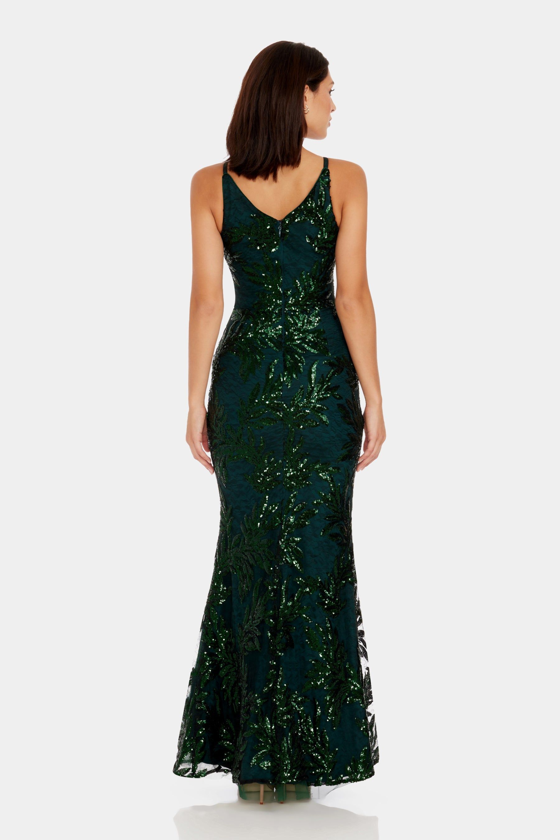 Sharon V-Neck Mermaid Gown sold by Lord & Taylor product image thumbnail 5