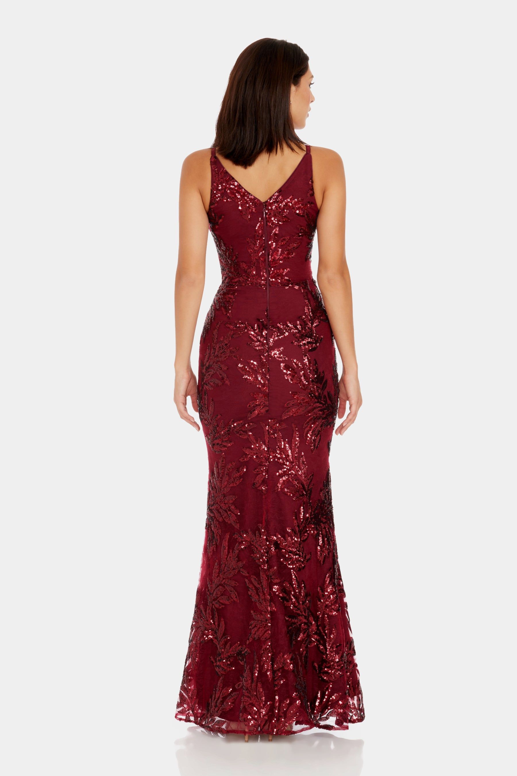 Sharon V-Neck Mermaid Gown sold by Lord & Taylor product image thumbnail 2