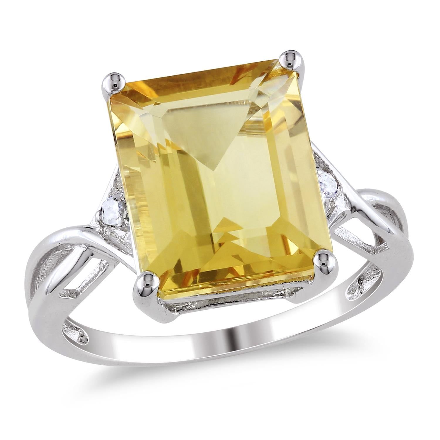 Citrine and White Topaz Ring sold by Lord & Taylor product image thumbnail 6