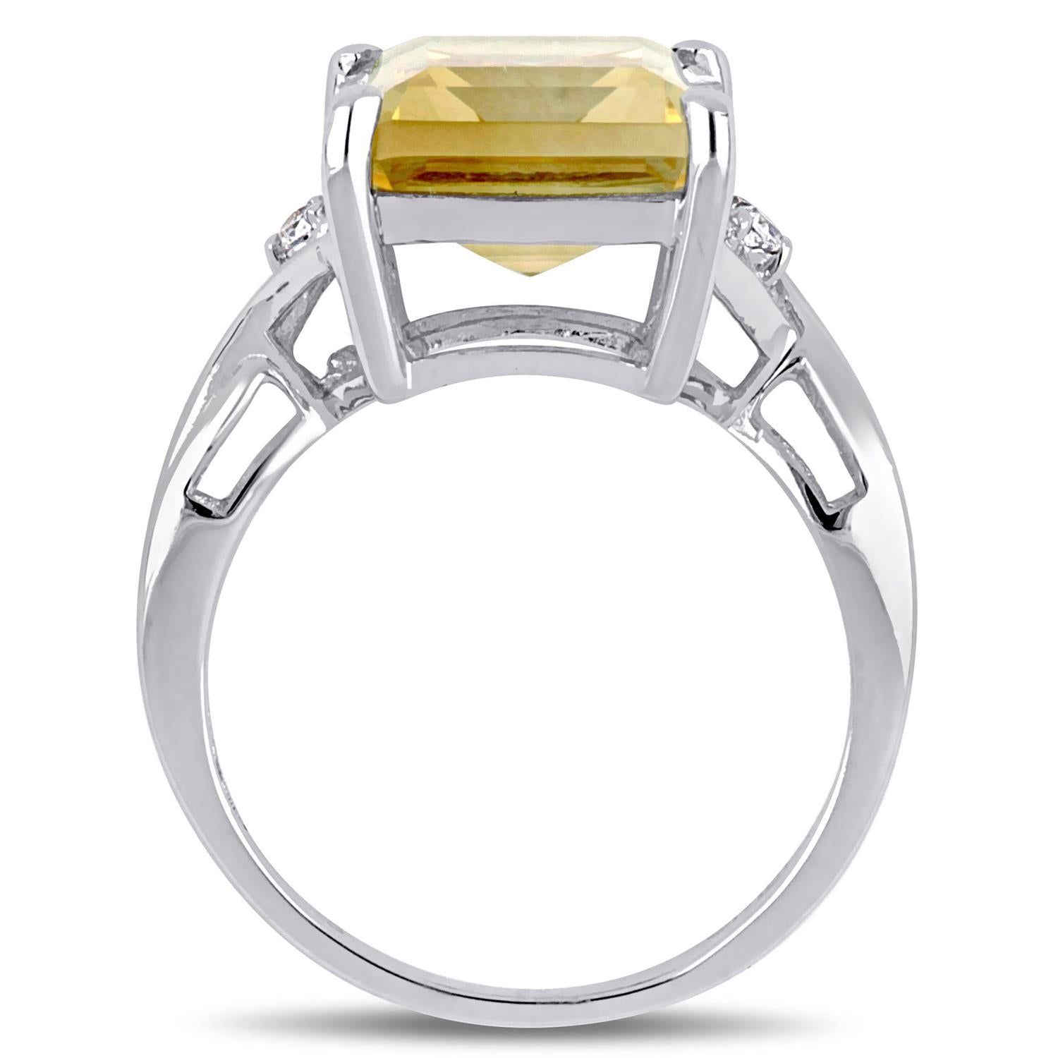 Citrine and White Topaz Ring sold by Lord & Taylor product image thumbnail 3