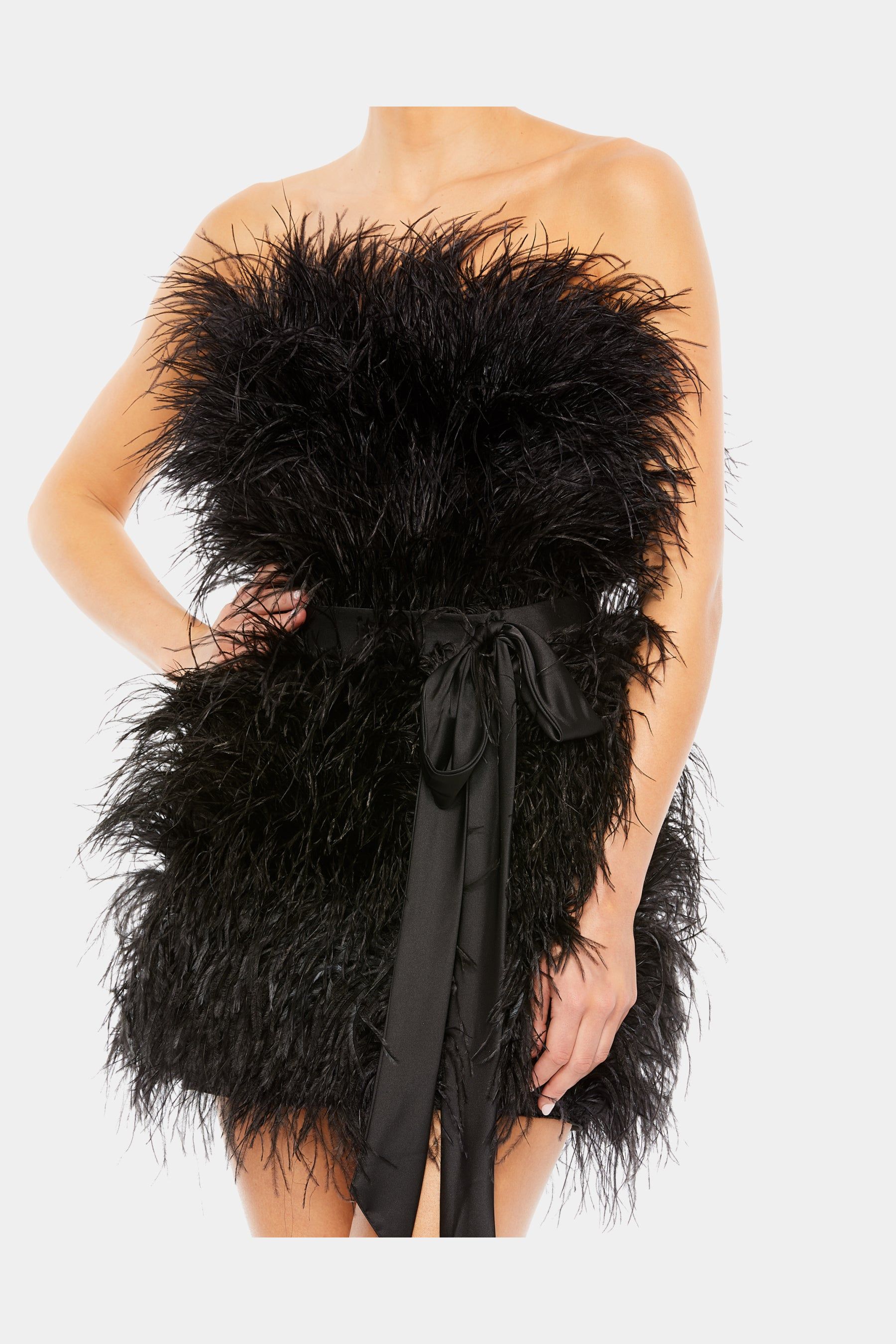 Feather Strapless Mini Dress sold by Lord & Taylor product image thumbnail 2