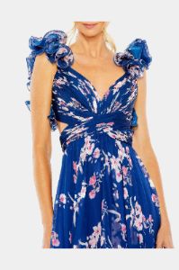 Ruffle Tiered Floral Cut-Out Chiffon Gown sold by Lord & Taylor