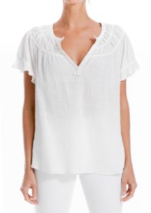 Textured Cotton Short Sleeve Top sold by Lord & Taylor