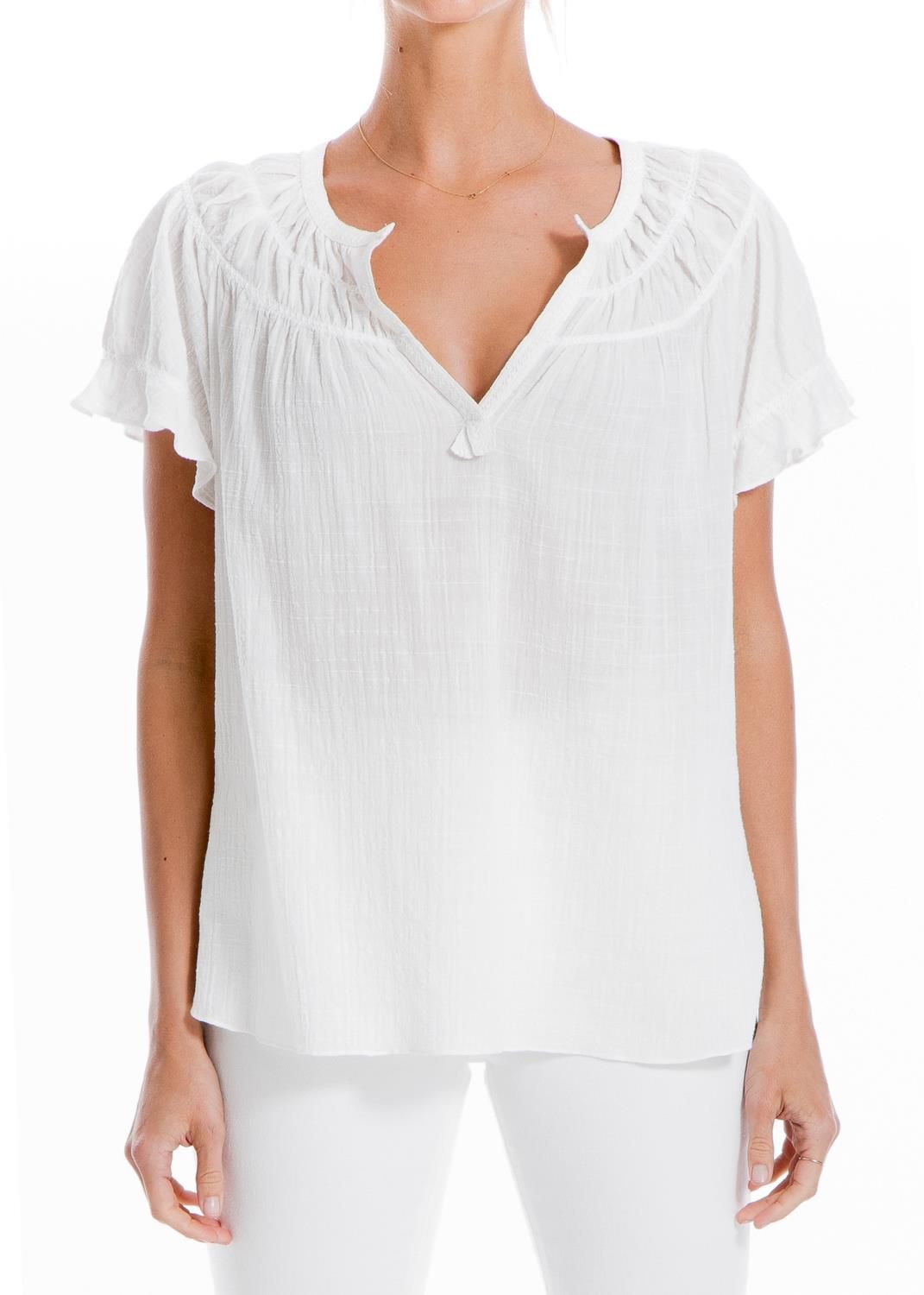 Textured Cotton Short Sleeve Top sold by Lord & Taylor product image thumbnail 6