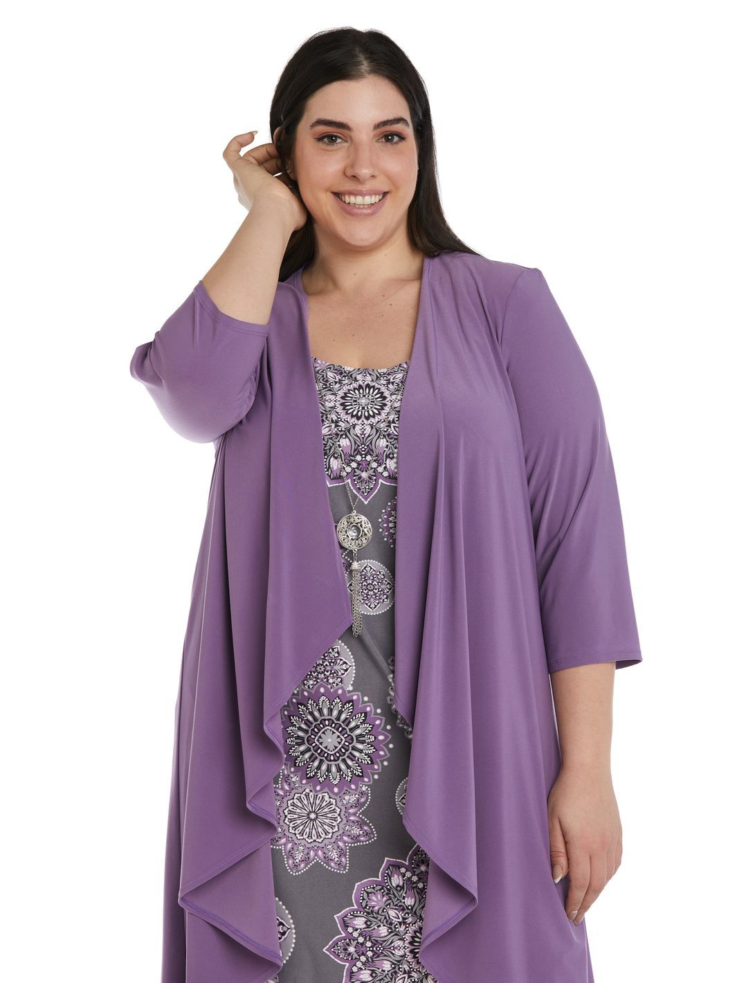 Two-Piece Puff Print Jacket Dress sold by Lord & Taylor product image thumbnail 5