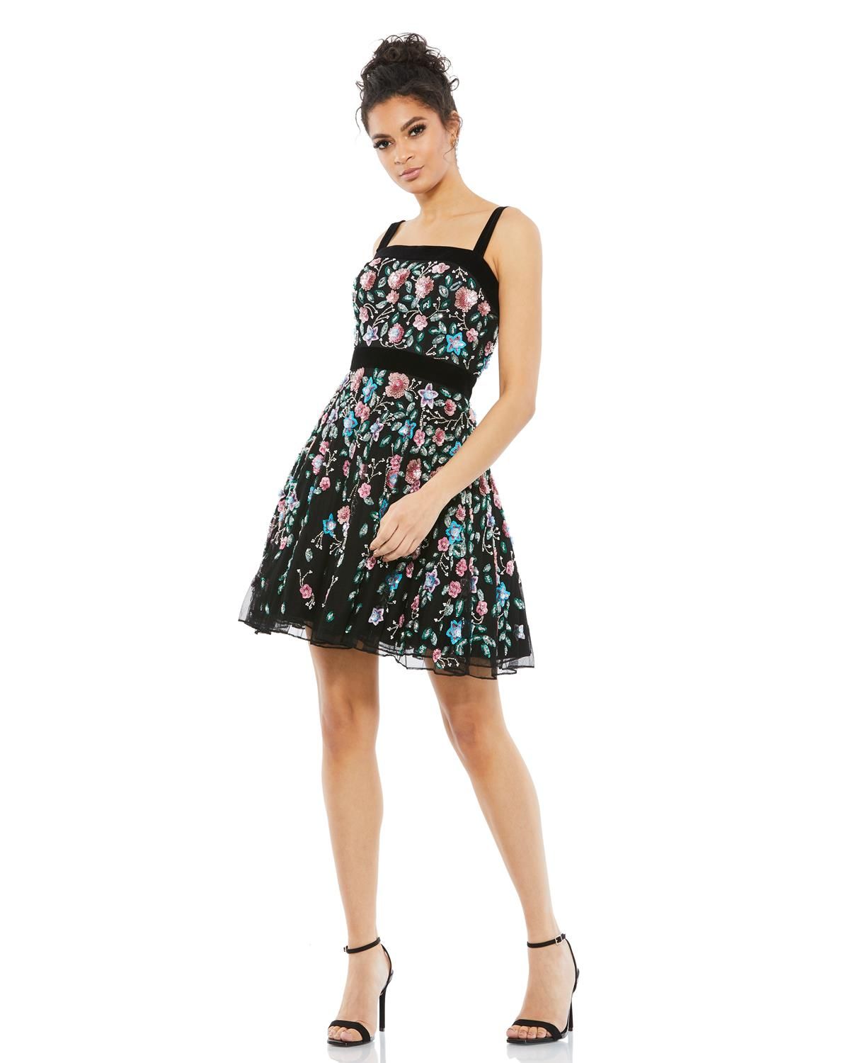 Embellished Fit And Flare Mini Dress sold by Lord & Taylor product image thumbnail 4