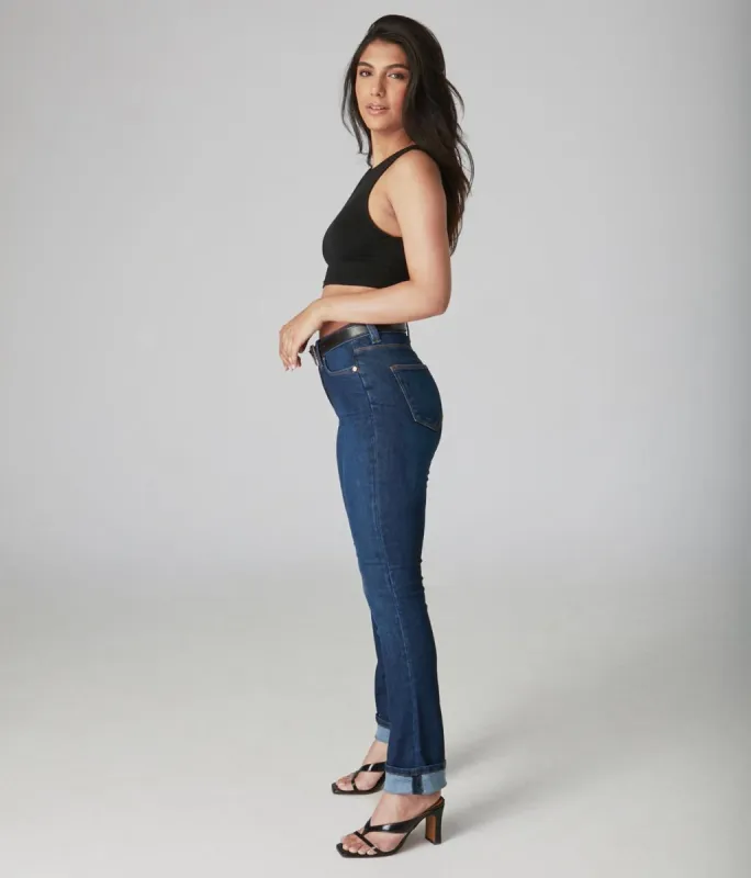 Kate High-Rise Straight Jeans sold by Lord & Taylor