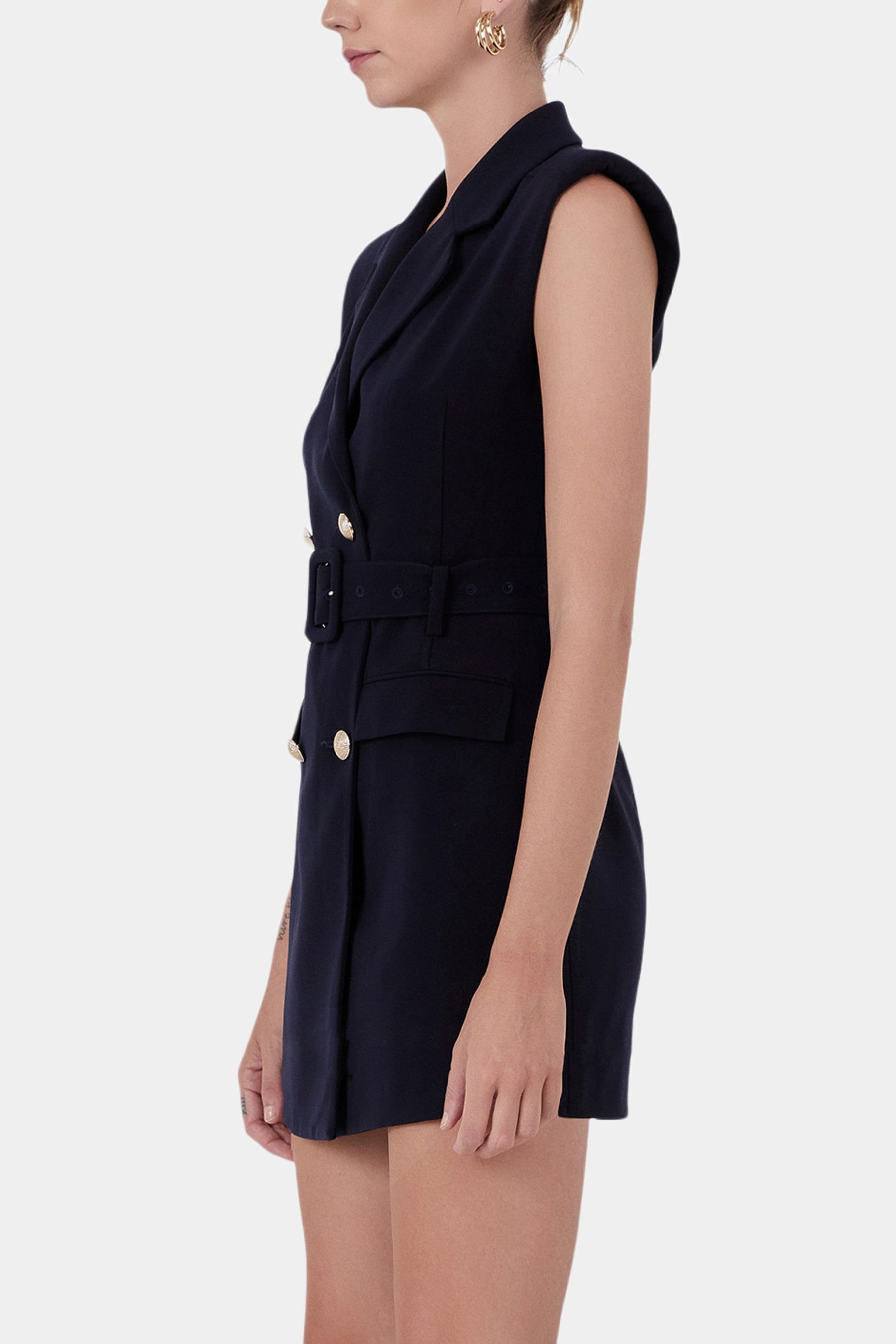 Sleeveless Double Breasted Mini Dress sold by Lord & Taylor product image thumbnail 4