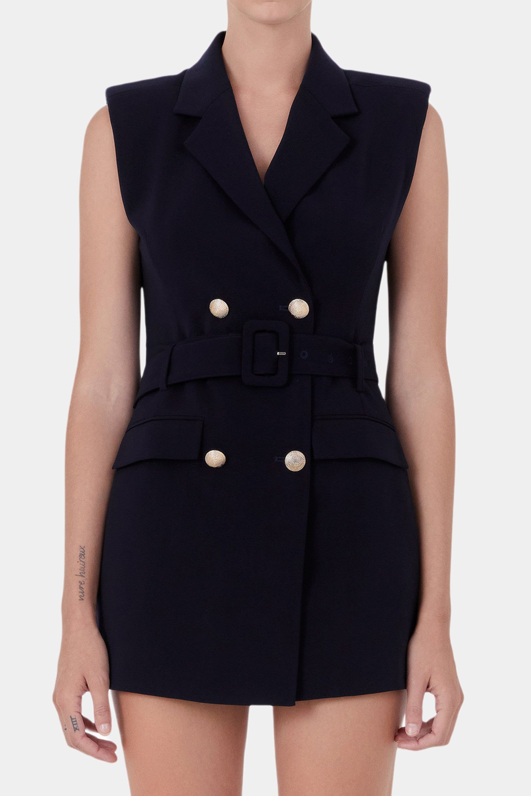 Sleeveless Double Breasted Mini Dress sold by Lord & Taylor product image thumbnail 2