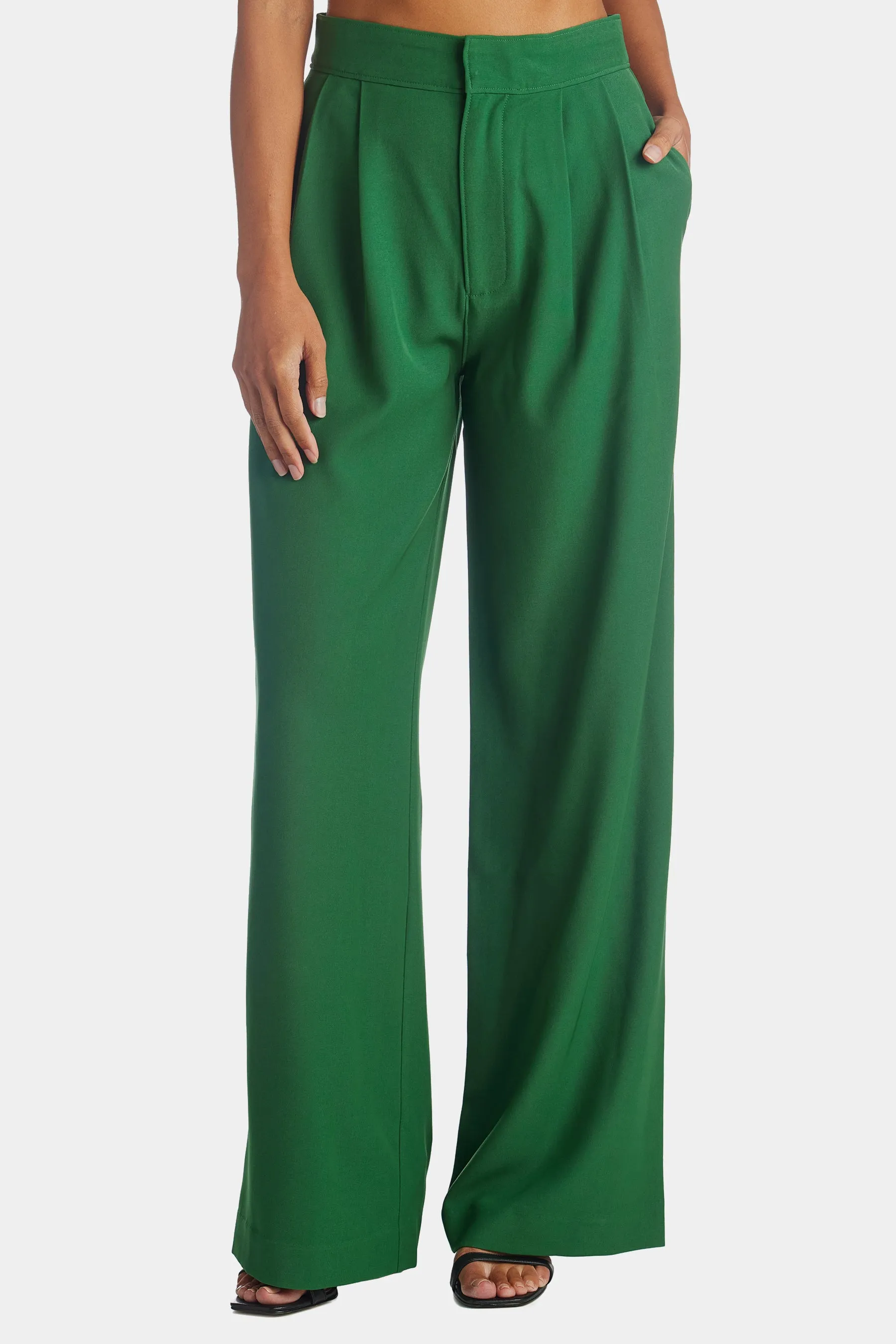 Suki Straight Leg Pleated Trouser sold by Lord & Taylor
