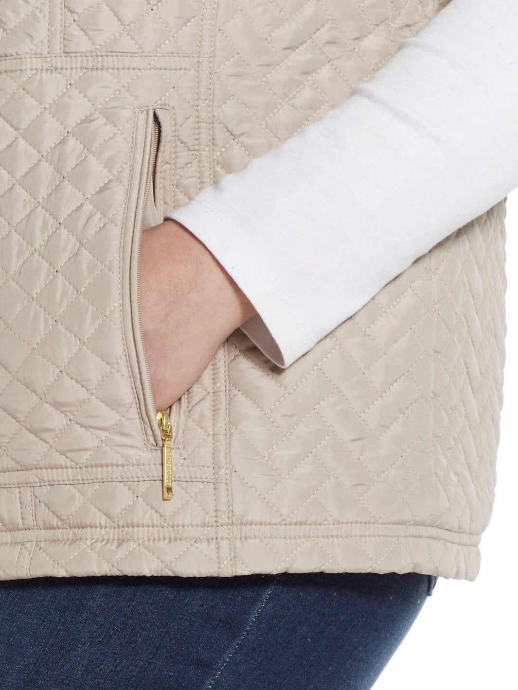 Quilted Vest Plush Lining sold by Lord & Taylor product image thumbnail 2