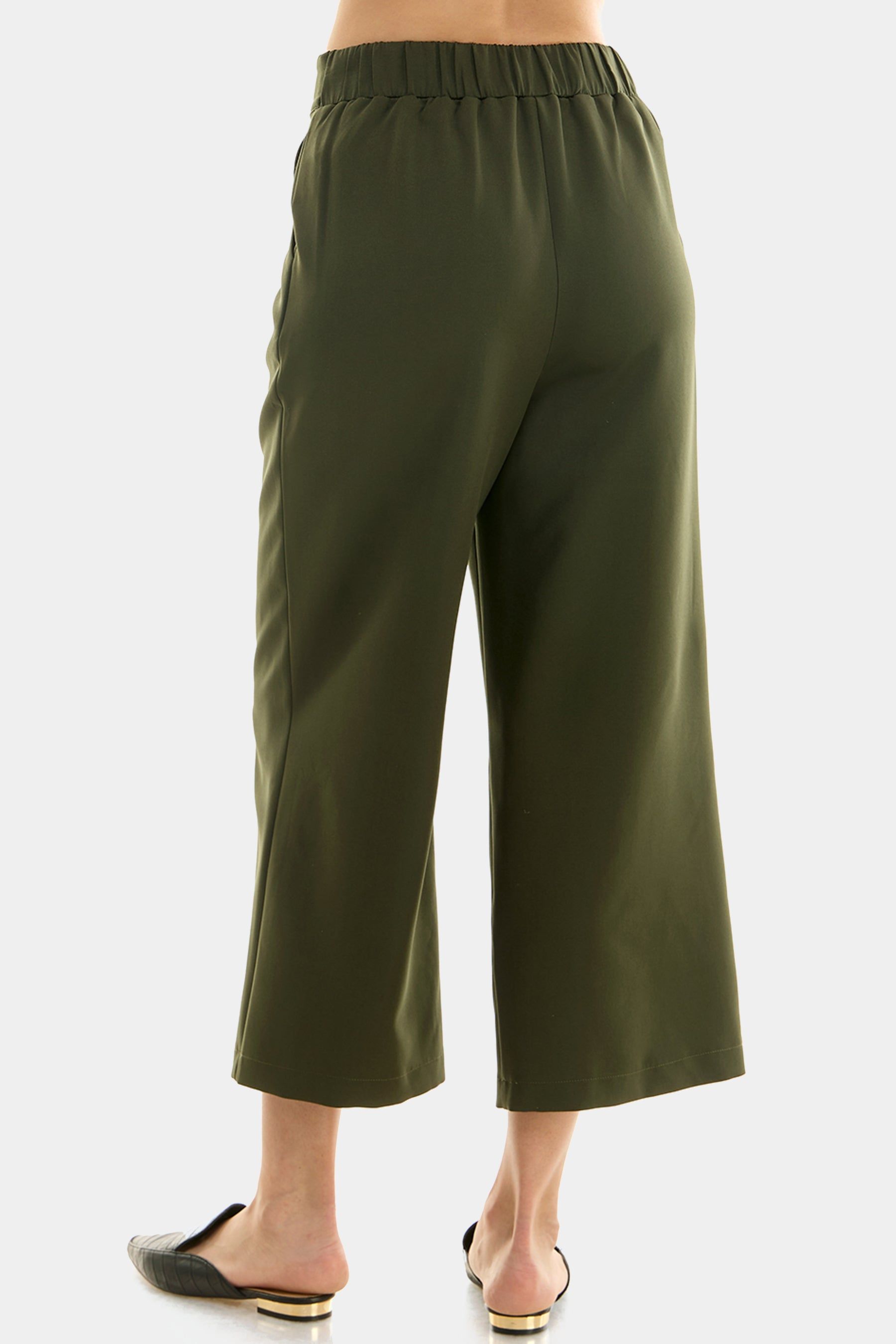 Pleat Front Cropped Wide Leg Pant sold by Lord & Taylor product image thumbnail 4