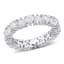 Moissanite Heart Eternity Ring in Sterling Silver sold by Lord & Taylor product image thumbnail 6