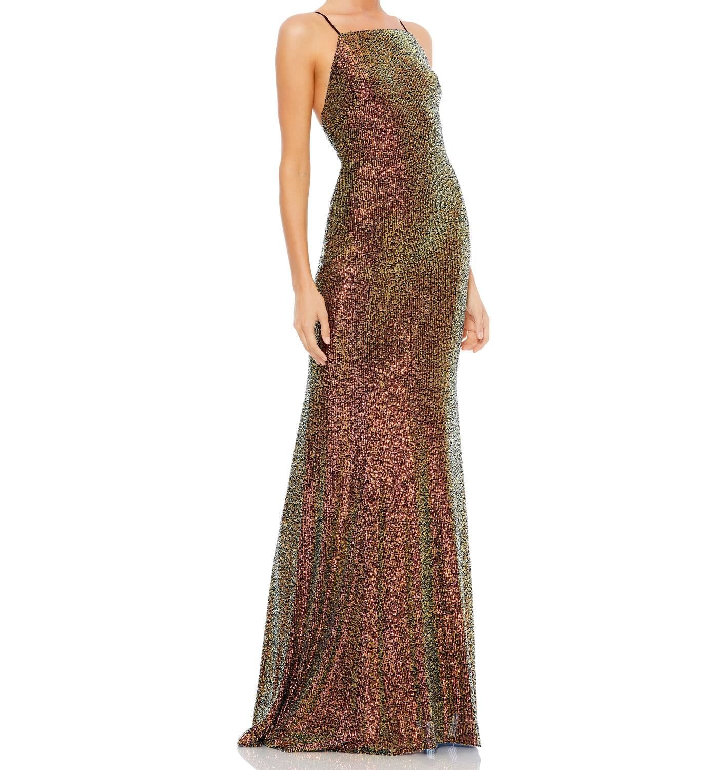 Metallic Gown sold by Lord & Taylor product image thumbnail 5