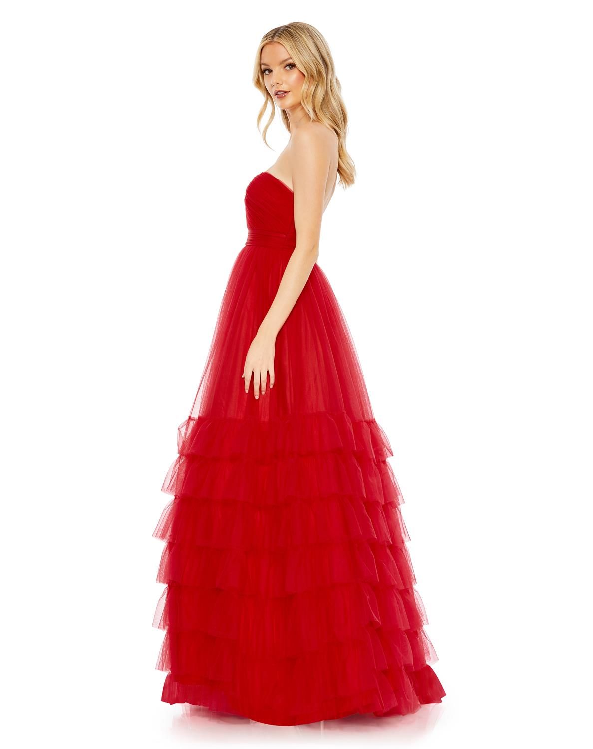 Bustier Tulle Tierd Ballgown sold by Lord & Taylor product image thumbnail 6