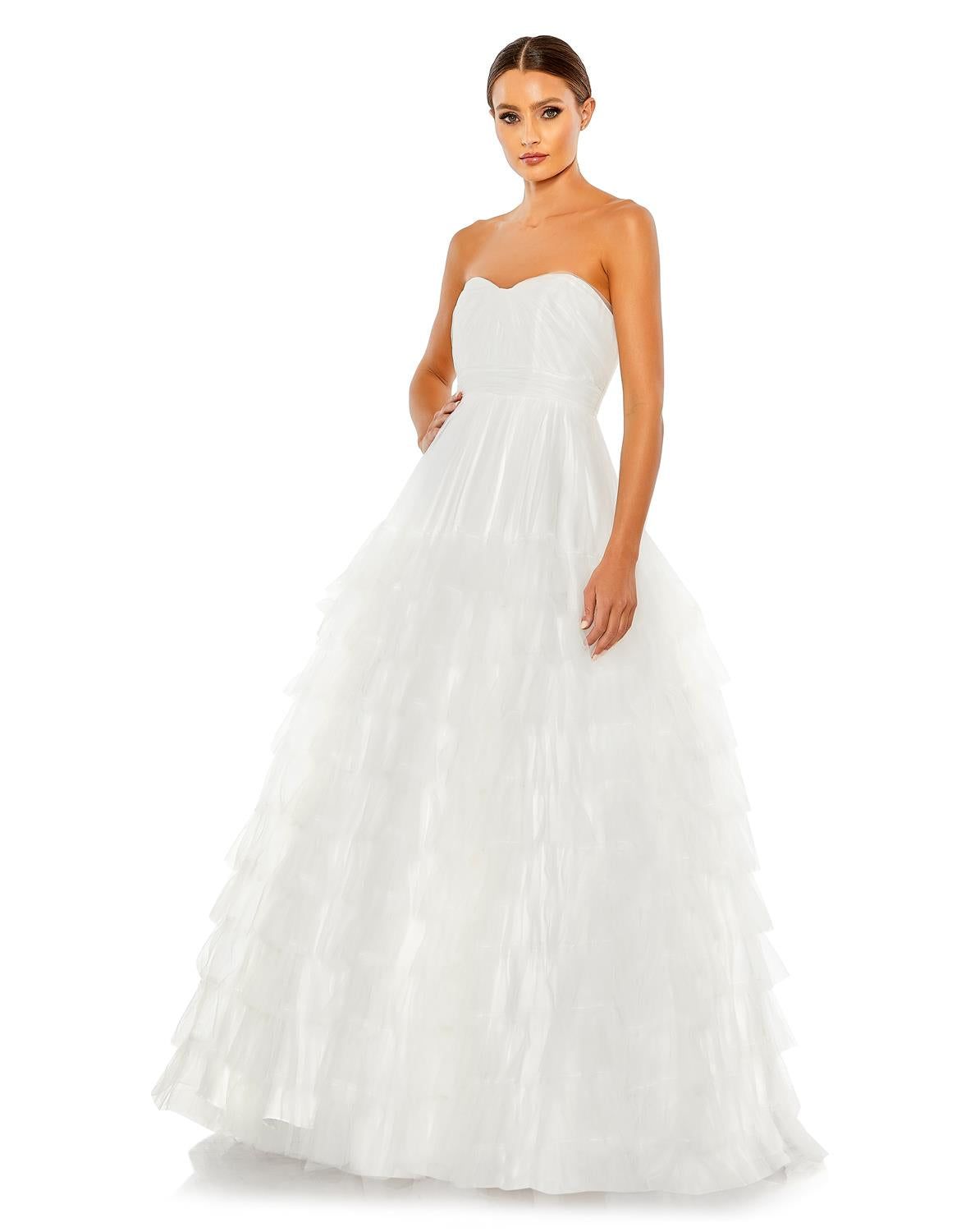Bustier Tulle Tierd Ballgown sold by Lord & Taylor product image thumbnail 10