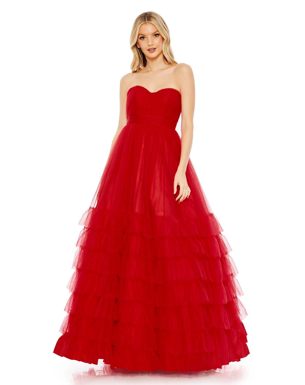 Bustier Tulle Tierd Ballgown sold by Lord & Taylor product image thumbnail 11