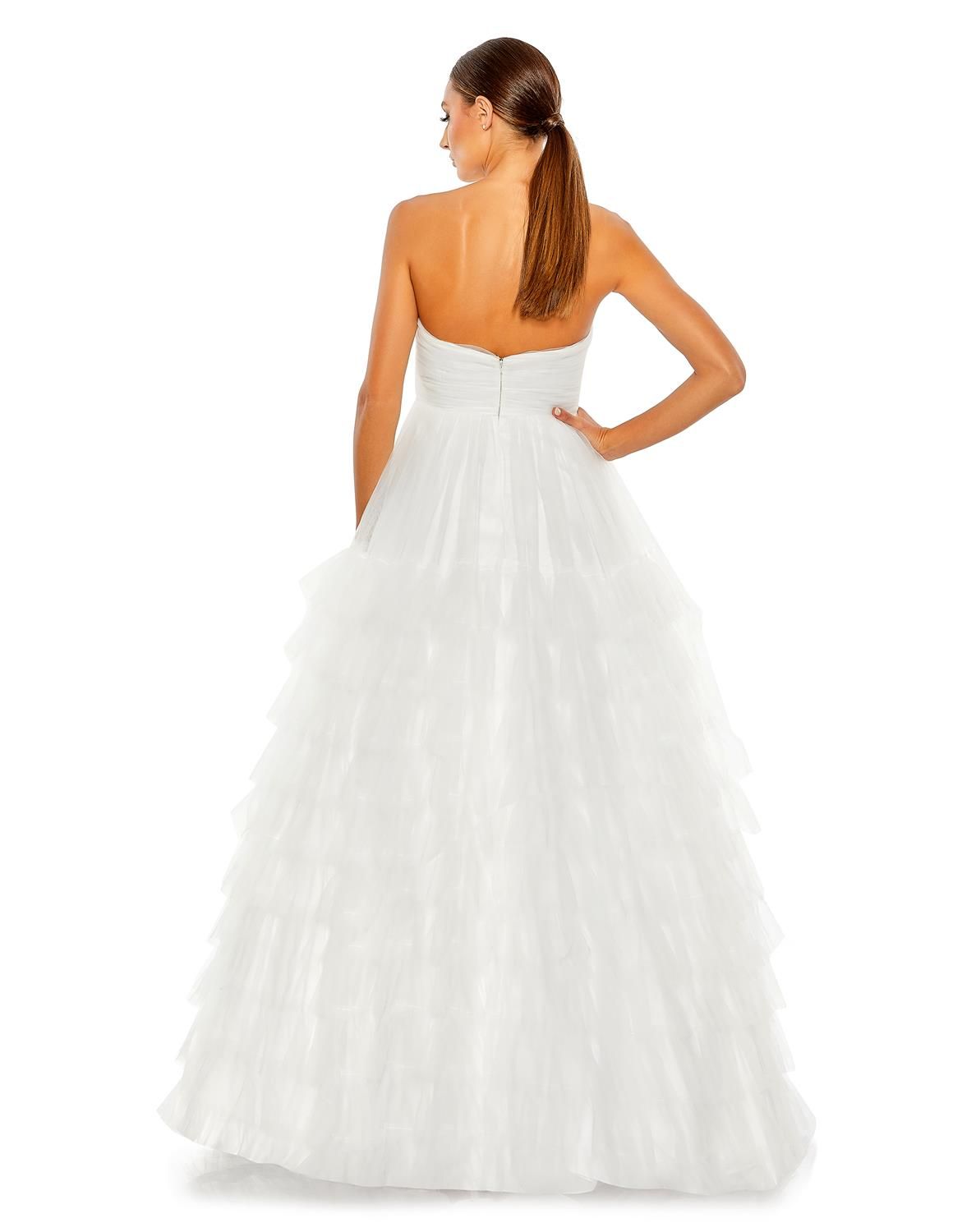 Bustier Tulle Tierd Ballgown sold by Lord & Taylor product image thumbnail 2