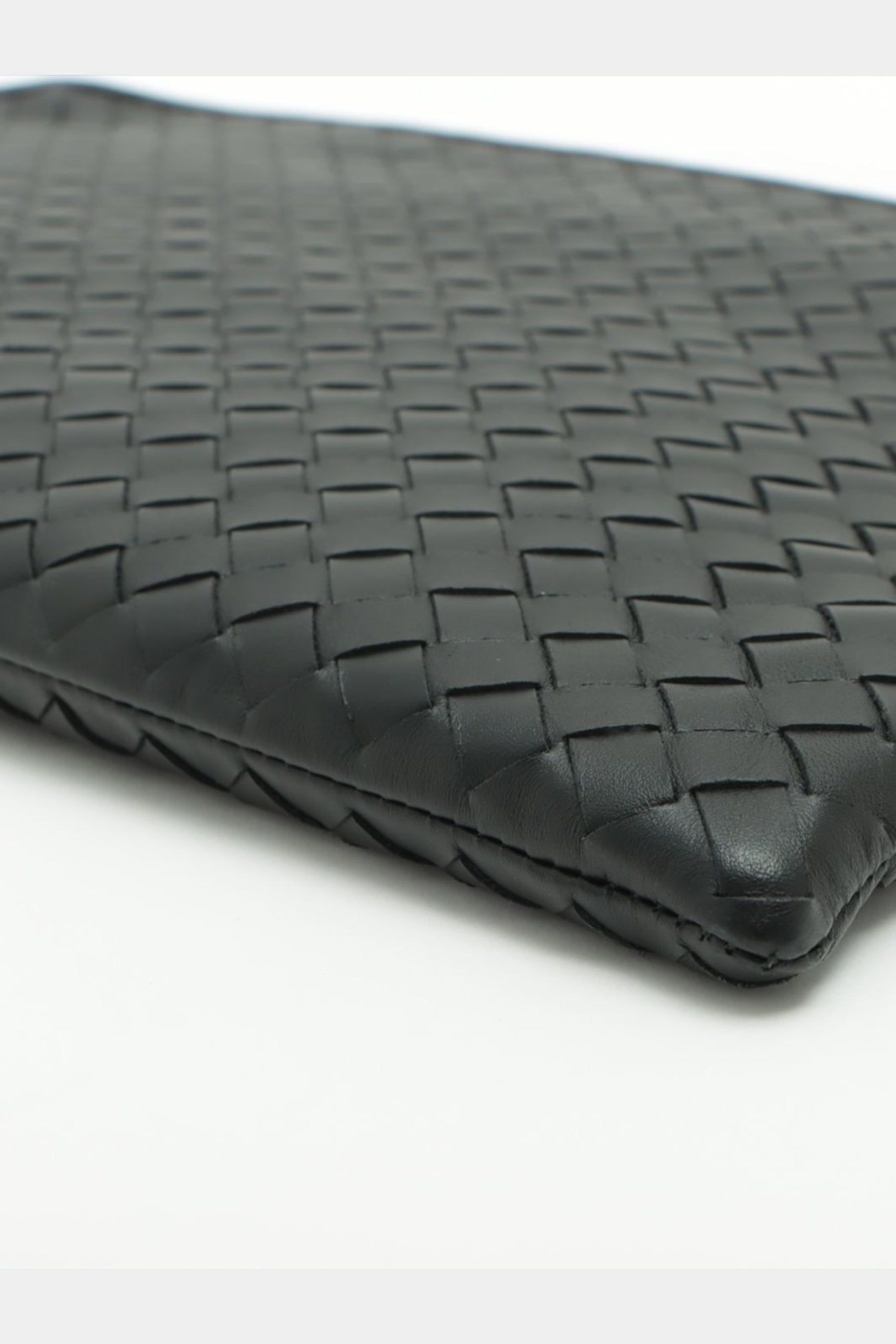 Intrecciato Leather Clutch Bag sold by Lord & Taylor product image thumbnail 2