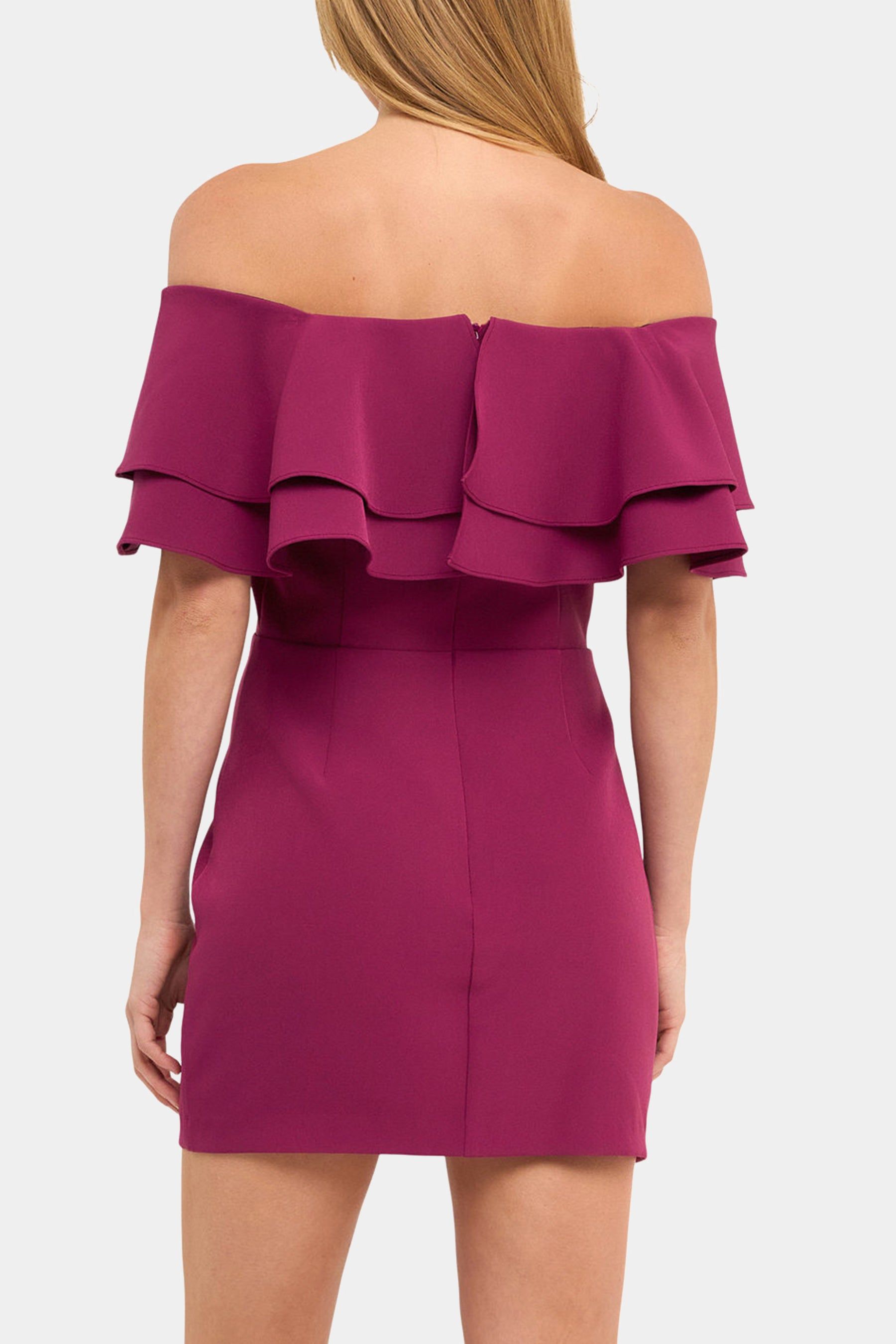RUFFLED OFF SHOULDER MINI DRESS sold by Lord & Taylor product image thumbnail 4