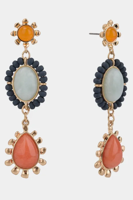 Semi Precious Linear Drop Earrings sold by Lord & Taylor