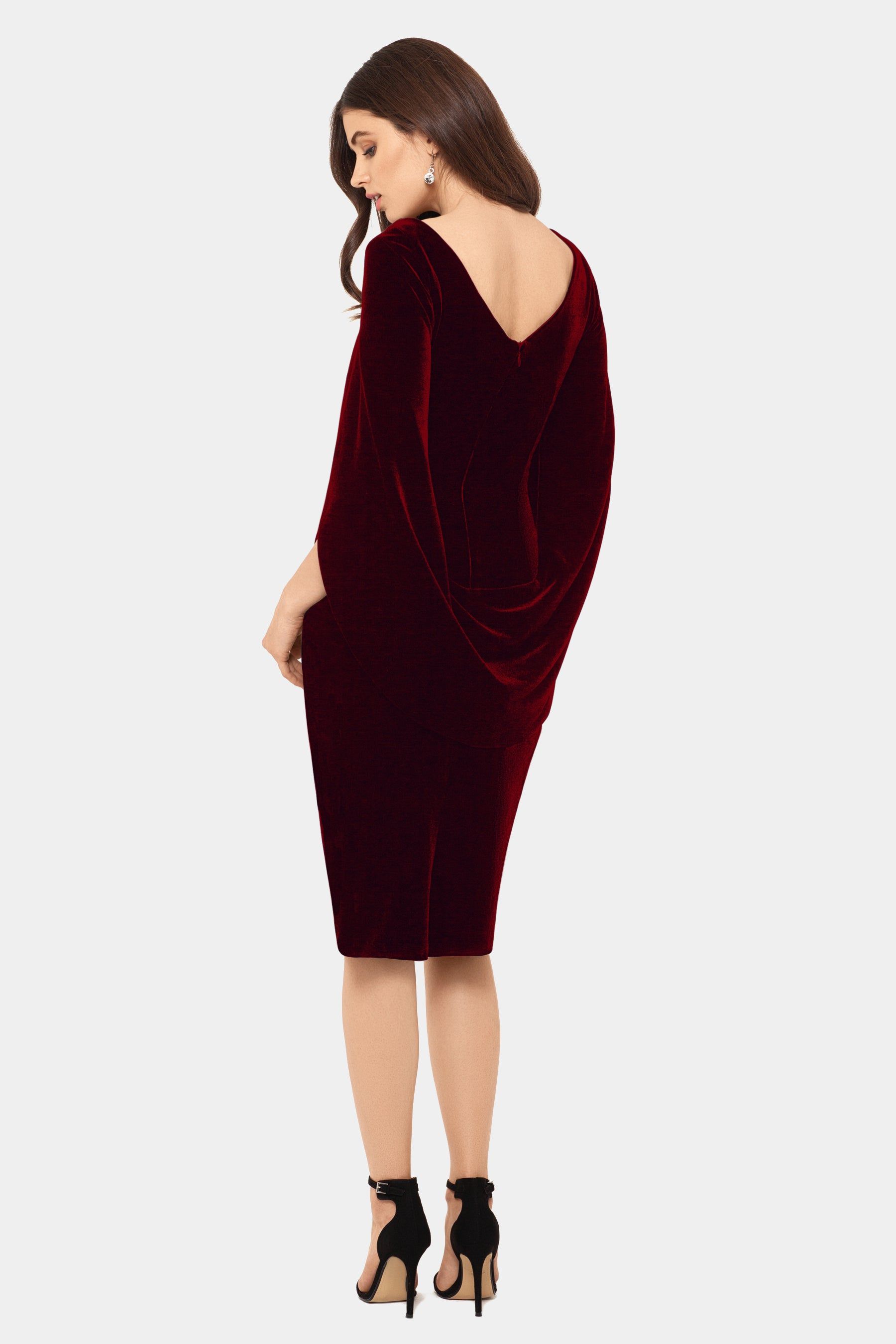 Short Velvet Drape Back sold by Lord & Taylor product image thumbnail 7