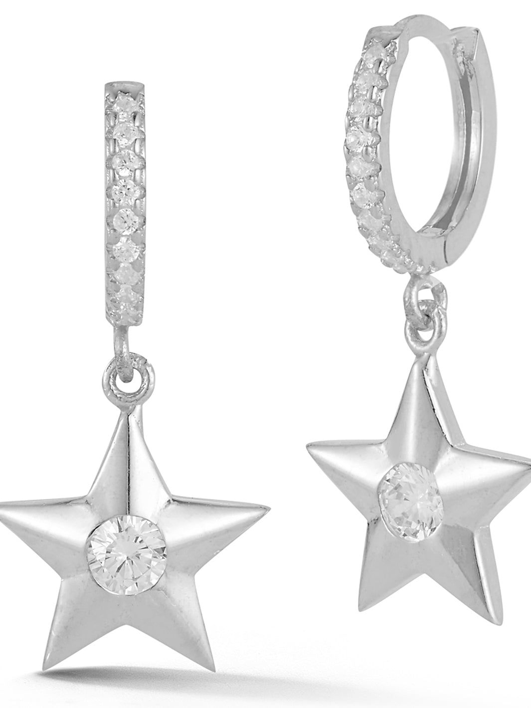 Sterling Silver Star Huggie Earring sold by Lord & Taylor