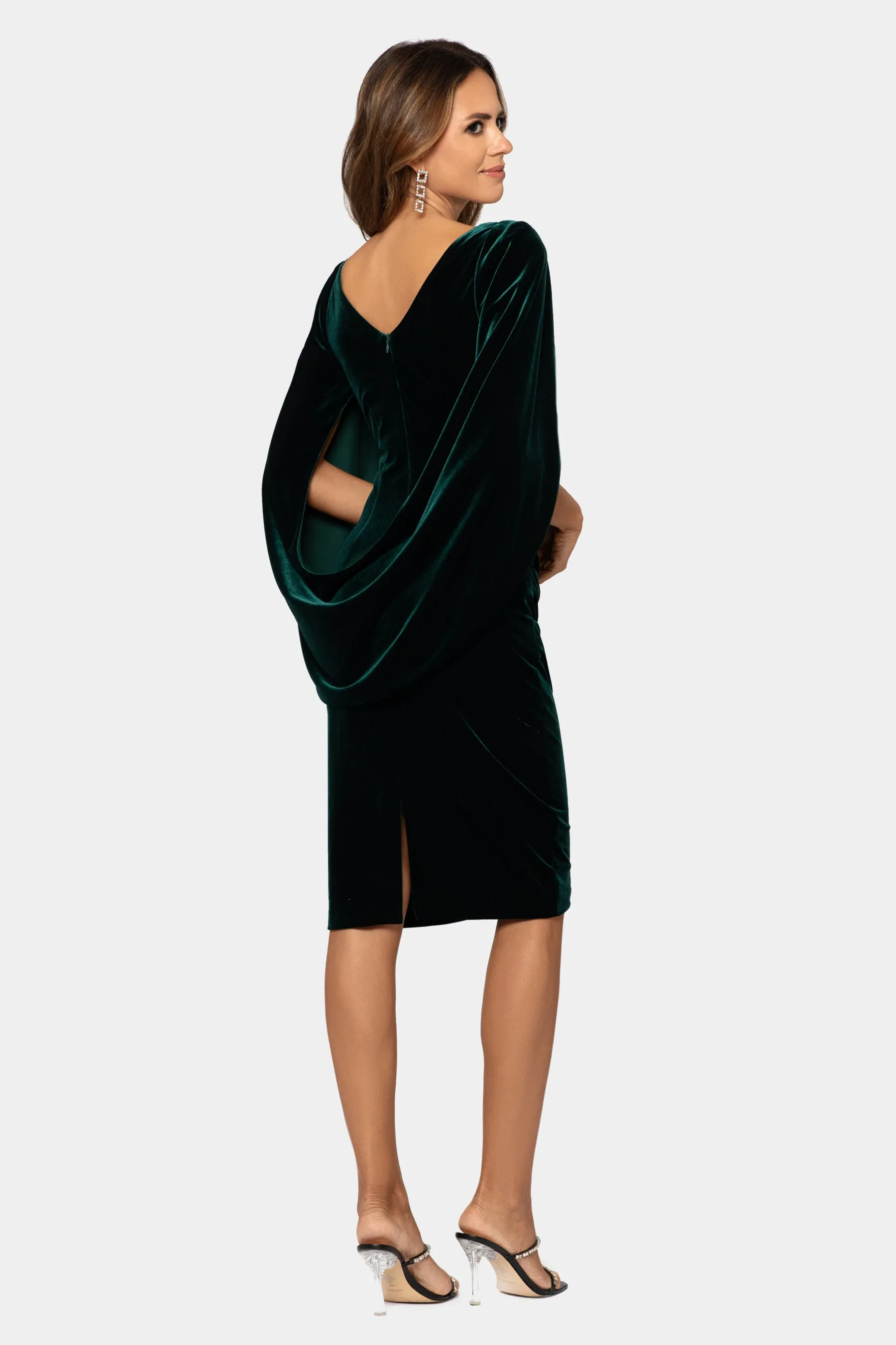 Short Velvet Drape Back sold by Lord & Taylor product image thumbnail 2