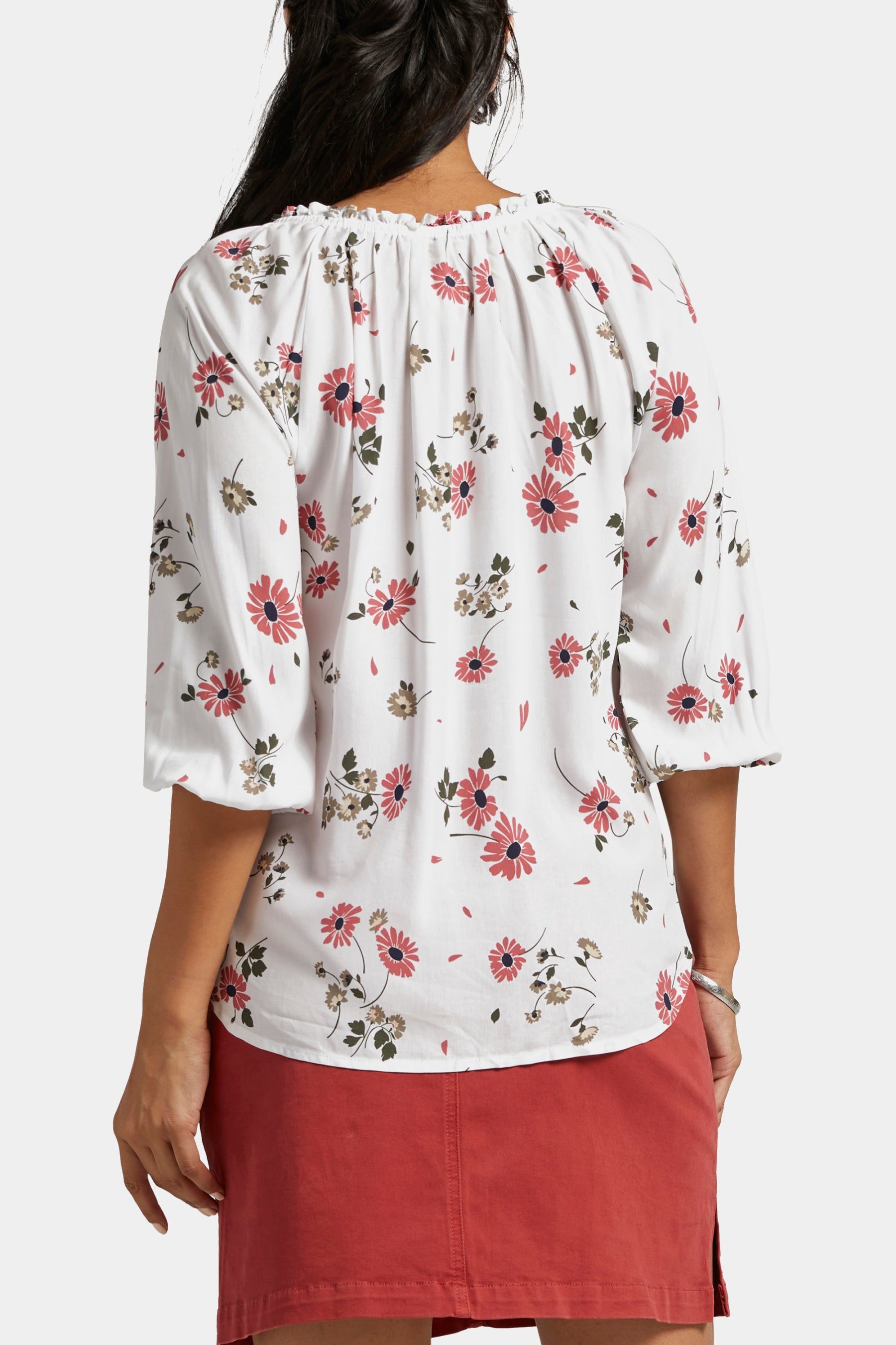 Ruffle Tie Neck Blouse sold by Lord & Taylor product image thumbnail 3