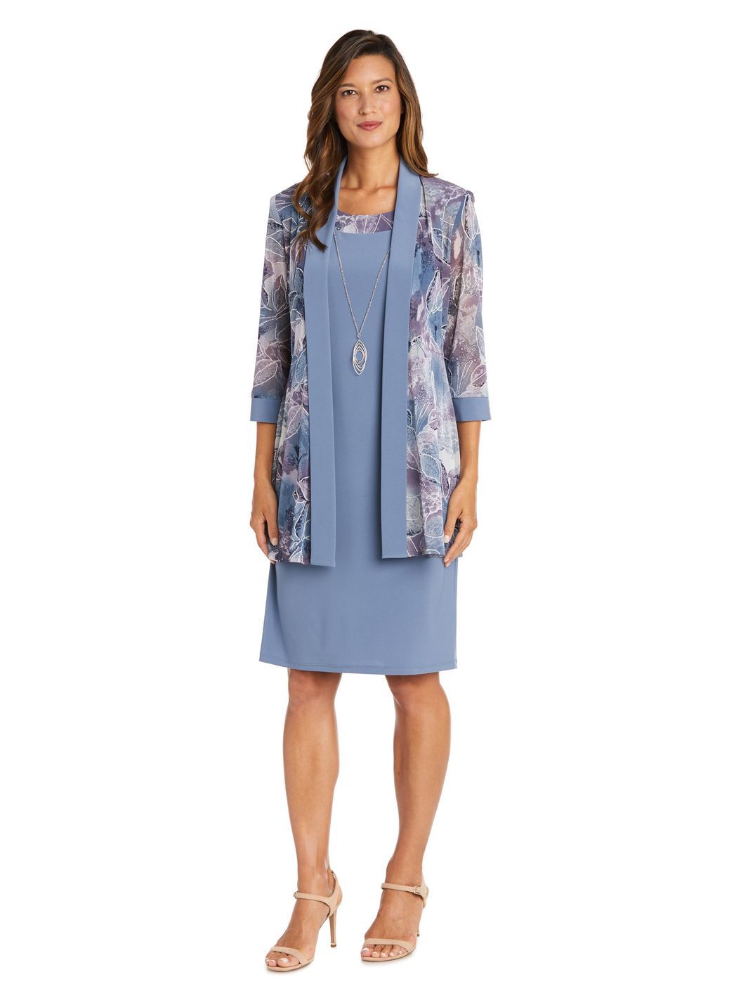 Petite Two-Piece Printed Jacket and Dress Set sold by Lord & Taylor product image thumbnail 6