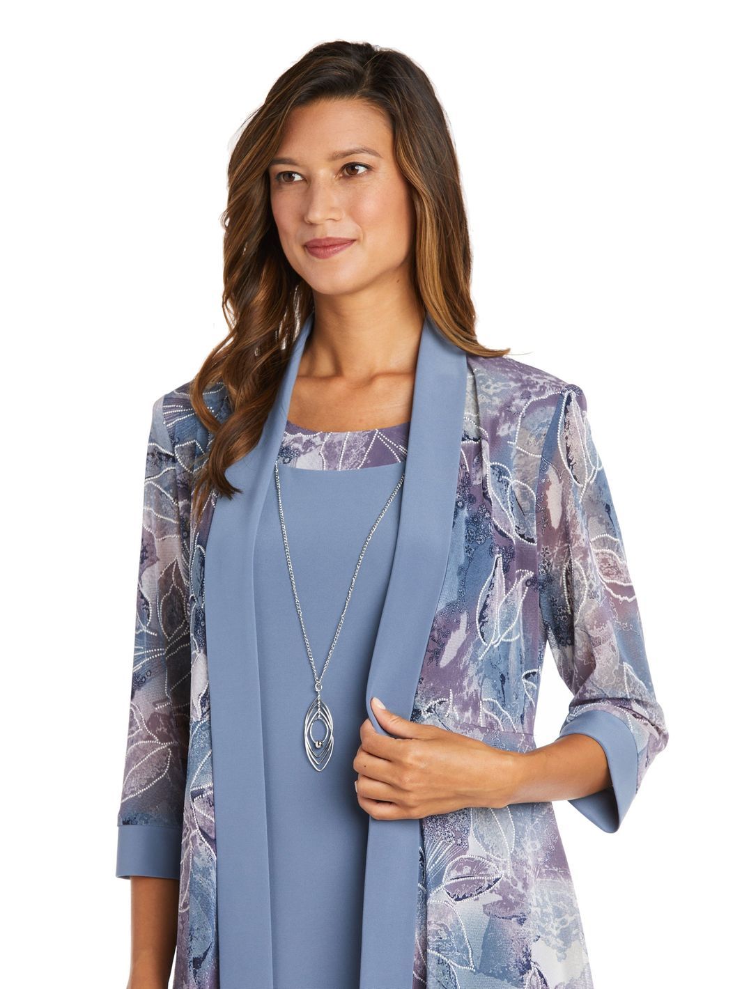 Petite Two-Piece Printed Jacket and Dress Set sold by Lord & Taylor product image thumbnail 5