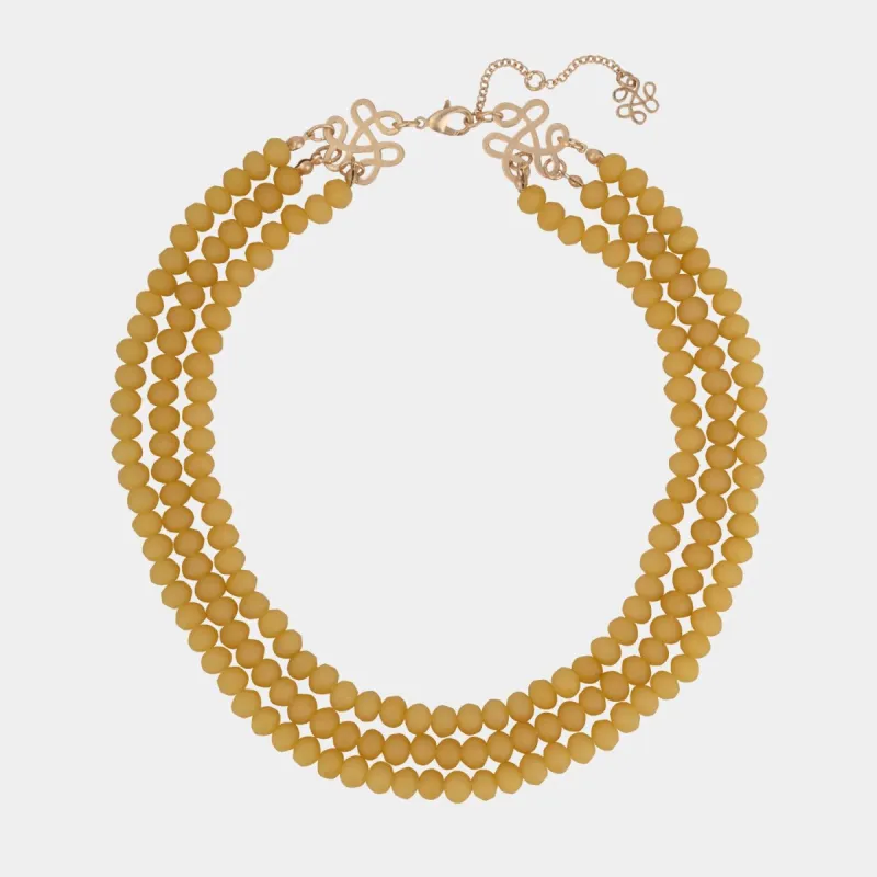 3 Row Faceted Beaded Necklace sold by Lord & Taylor