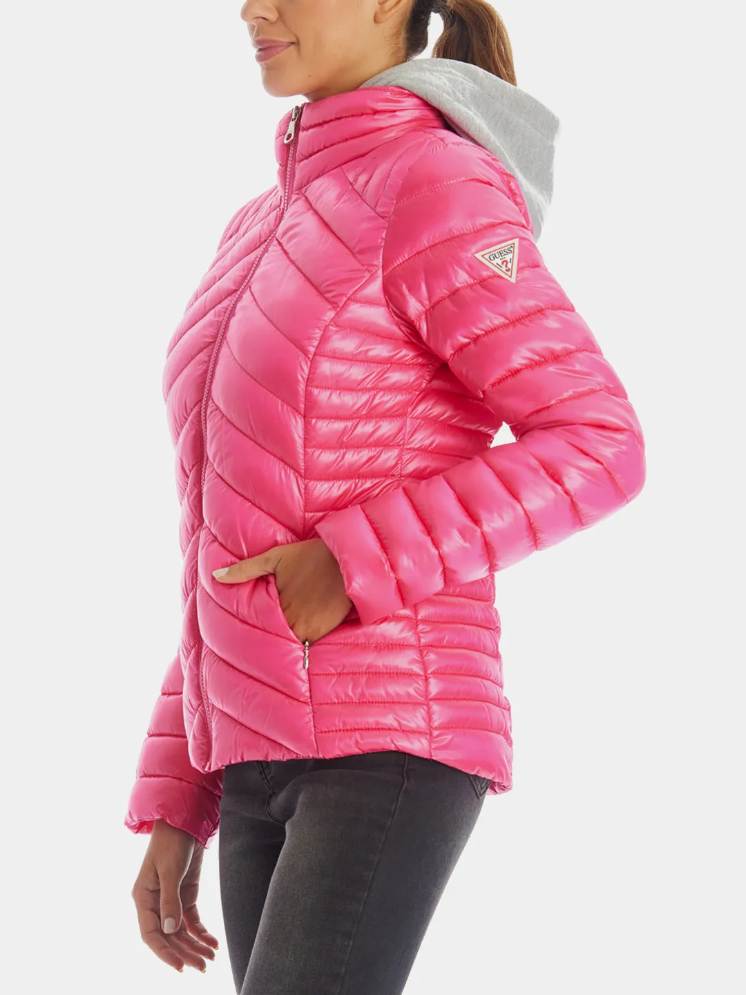 Packable Hooded Puffer Jacket sold by Lord & Taylor product image thumbnail 5